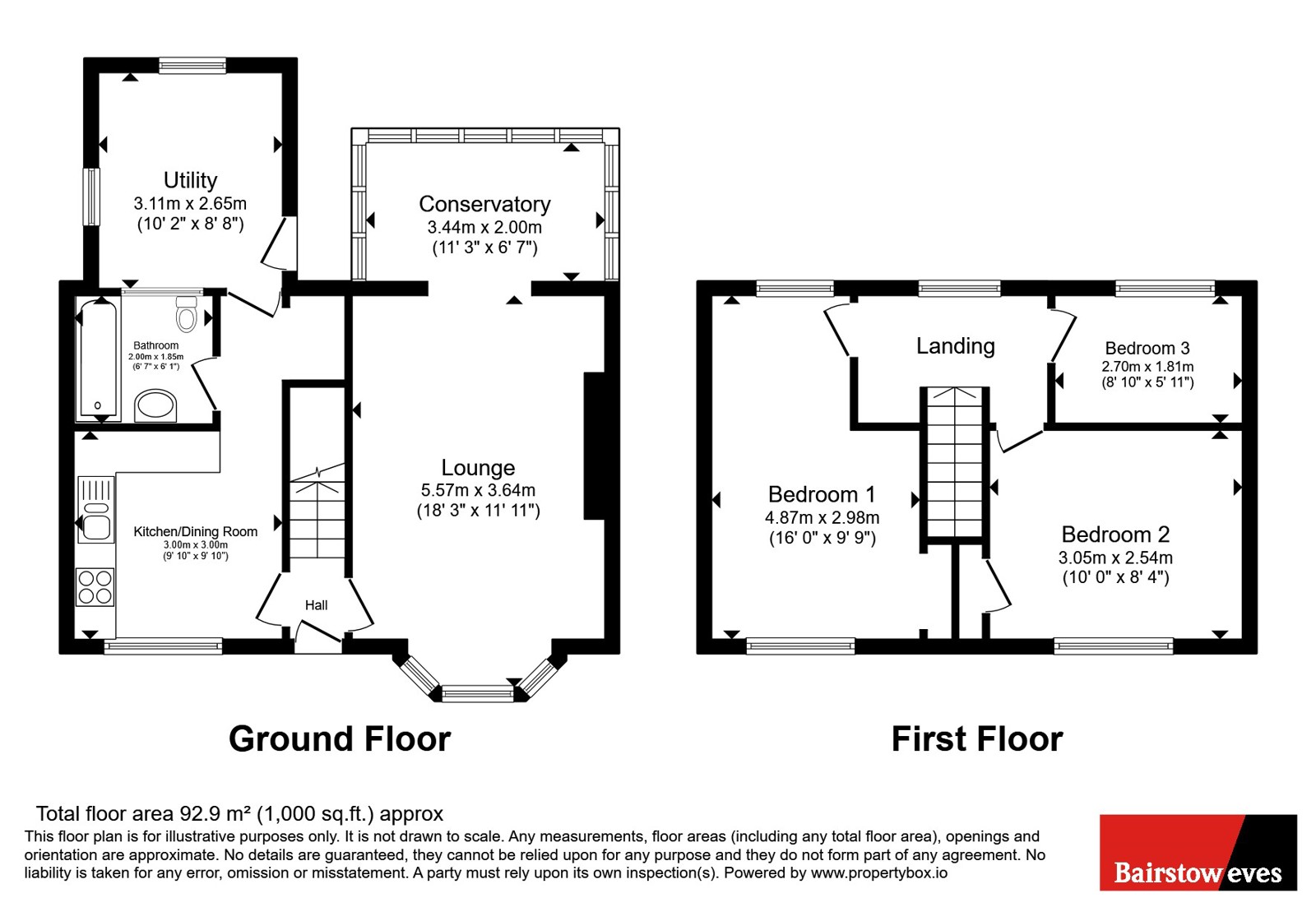 11, Moorfield Lane, Mansfield floorplan
