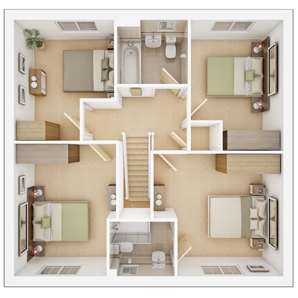 The Manford - Plot 290, Stour View, Pioneer Way, Brantham floorplan