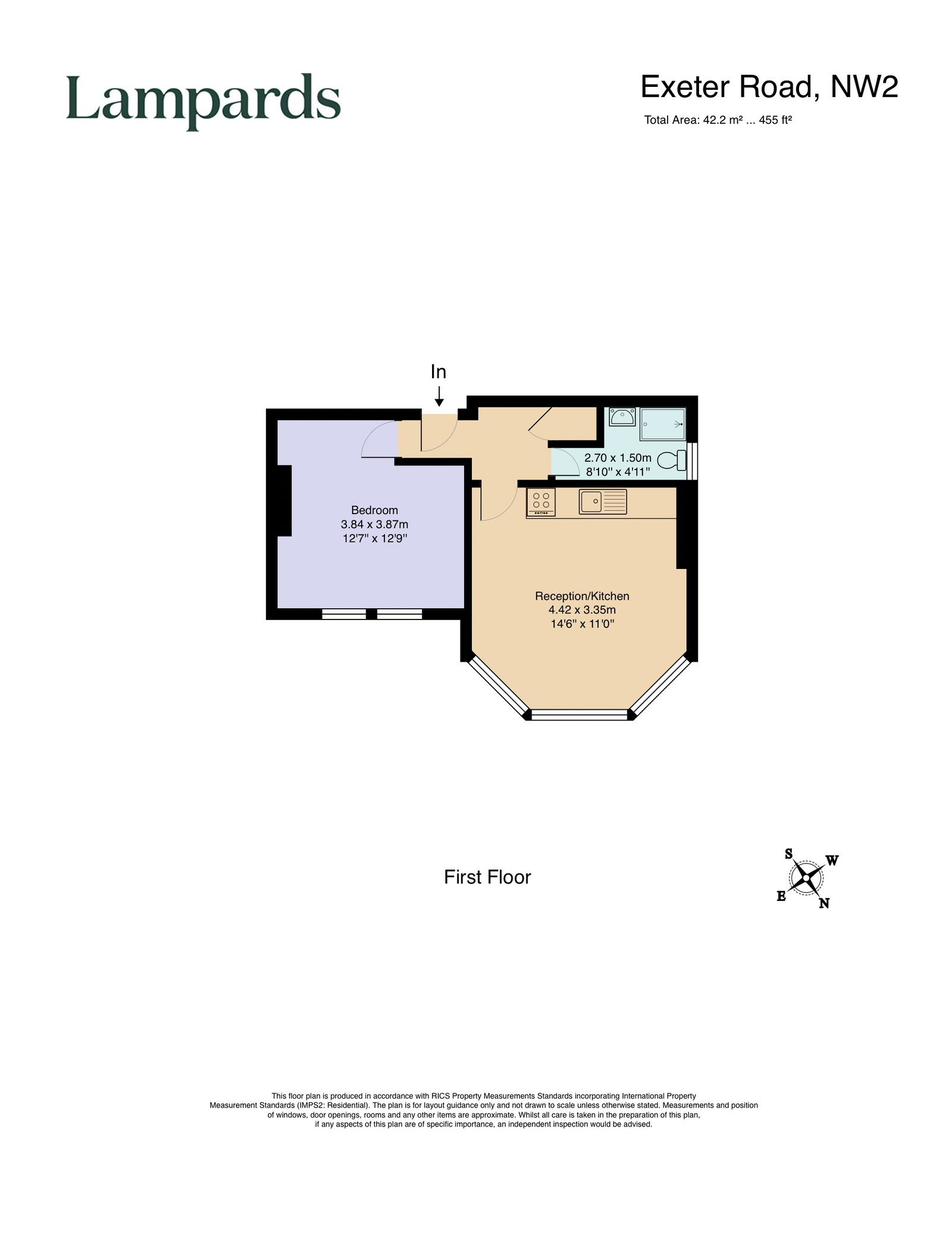 8C, Exeter Road, London floorplan
