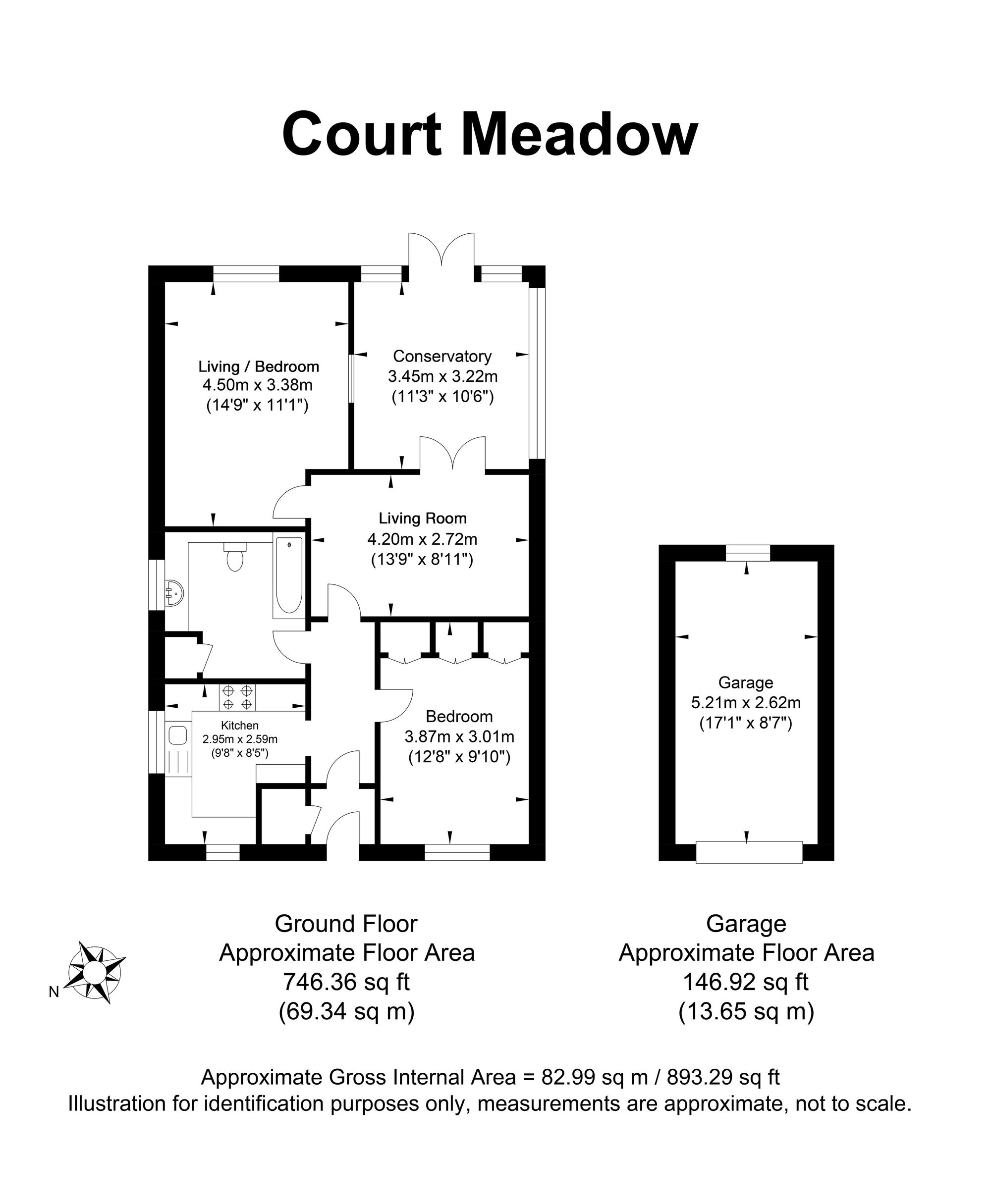 34 Court Meadow, Crowborough floorplan