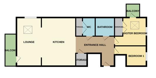 Apt 9, 1 Keepers Quay, Manchester floorplan