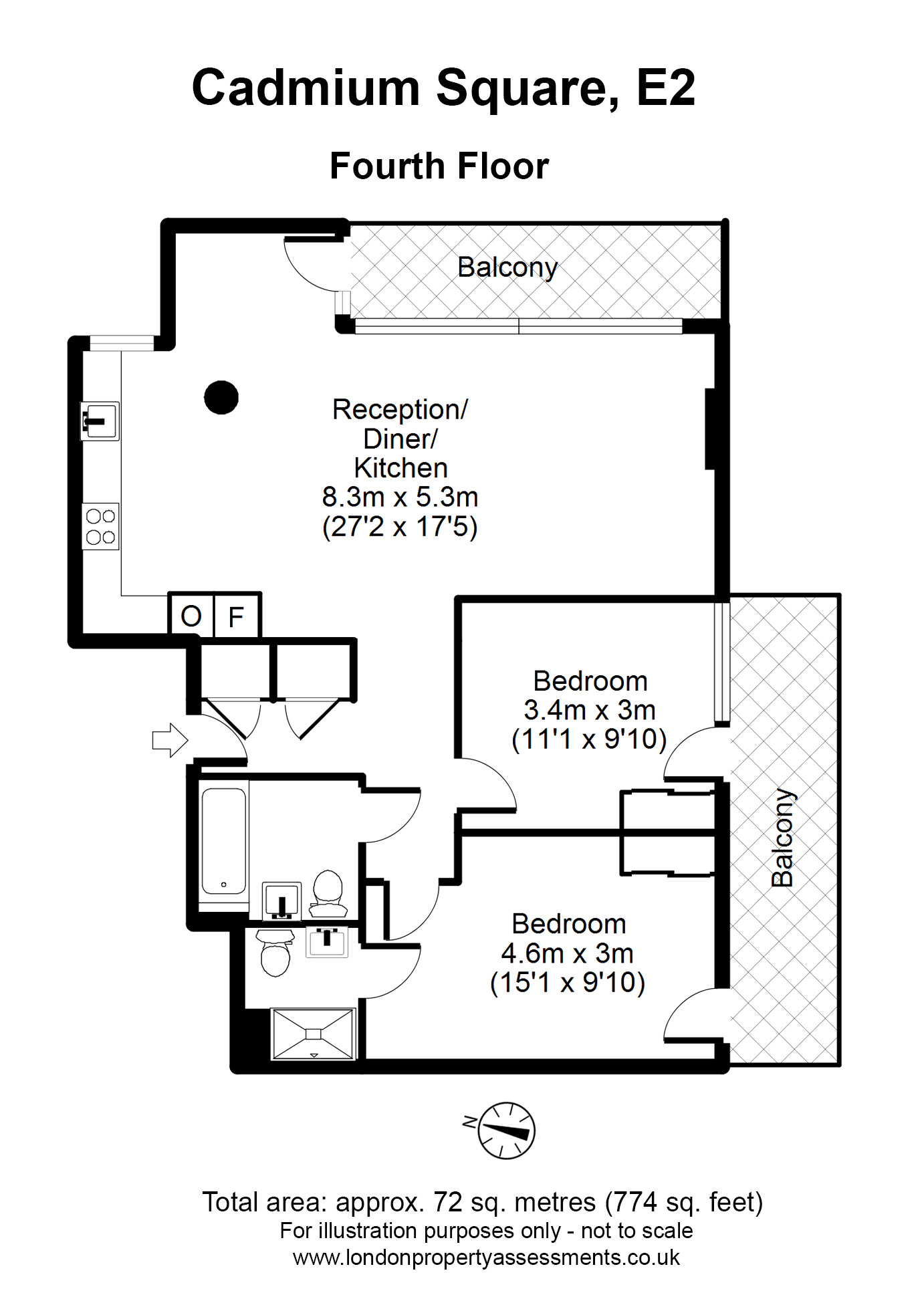 2 Bedrooms Flat to rent in Cadmium Square, London E2