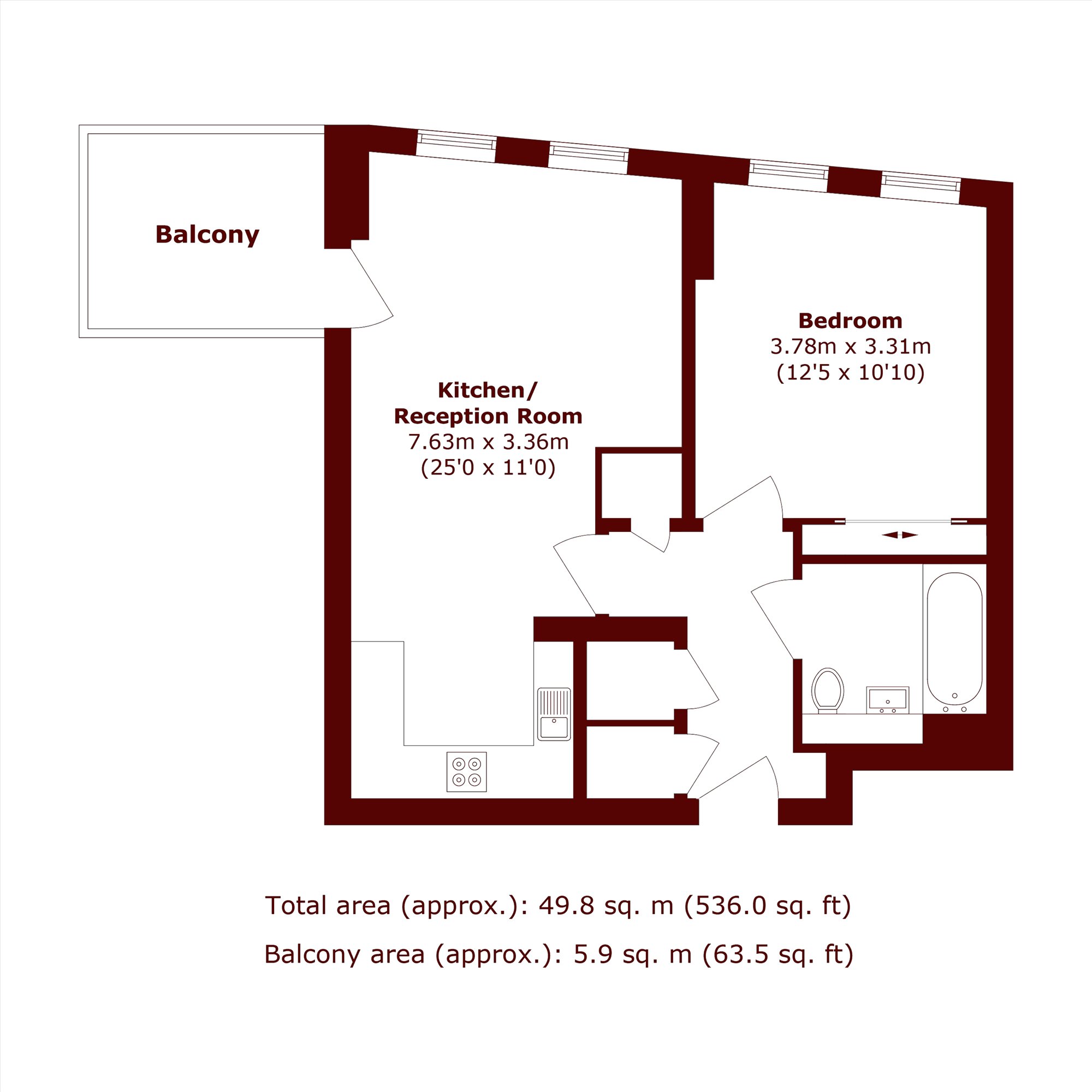 Apartment 21, Distel Apartments, 19, Telegraph Avenue, London floorplan