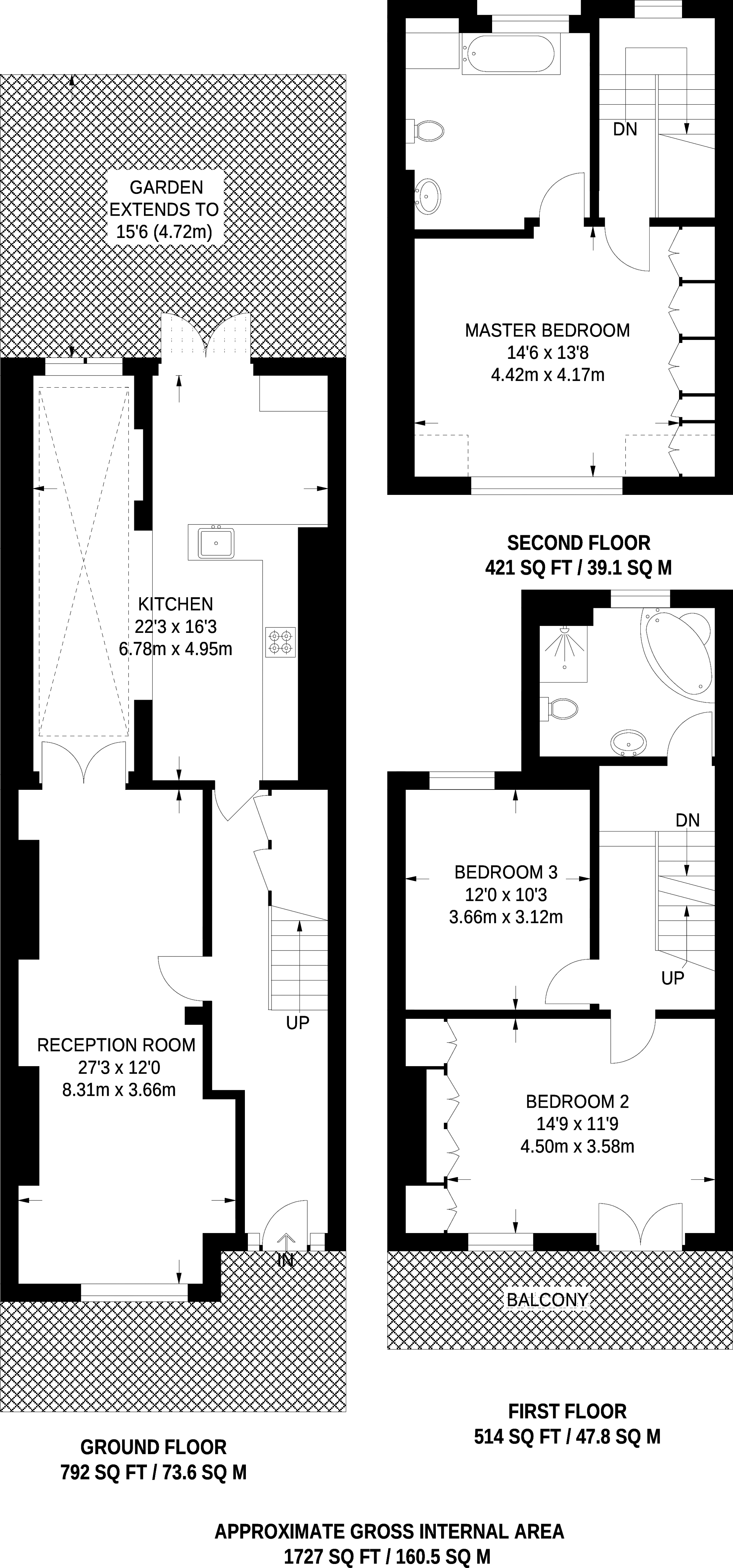 3 Bedrooms  to rent in St Dunstans Road, Barons Court W6