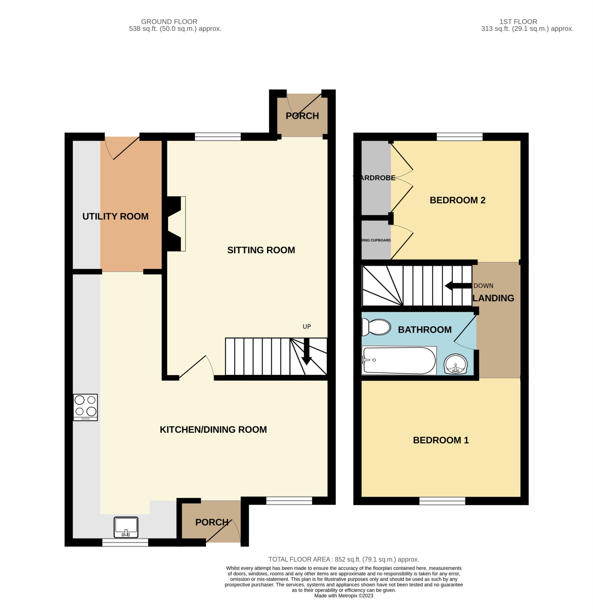 The Orchard, Upton Scudamore BA12, 2 bedroom semidetached house for