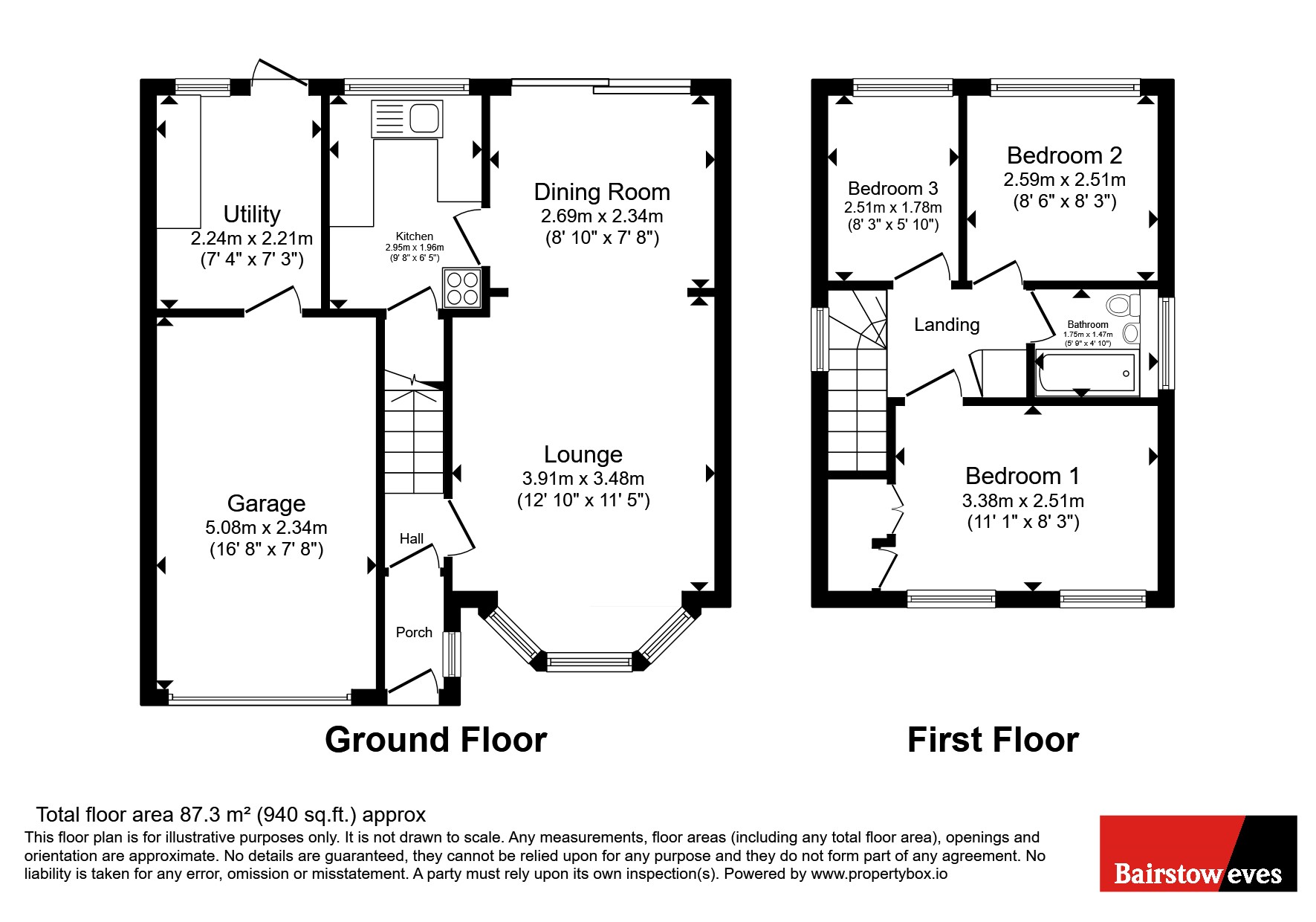 129, Kestrel Way, Walsall floorplan
