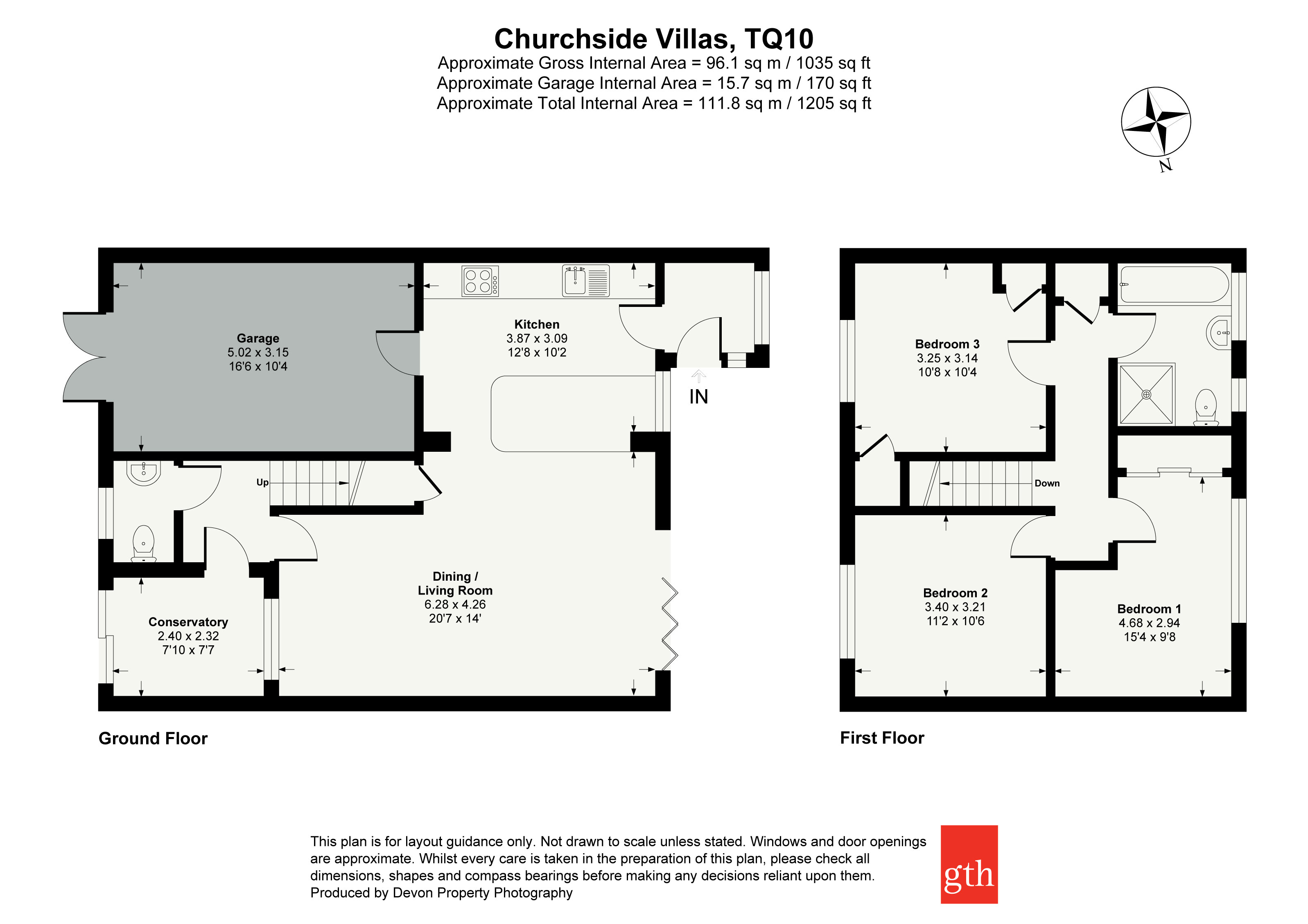2 Churchside Villas,, South Brent, Devon floorplan