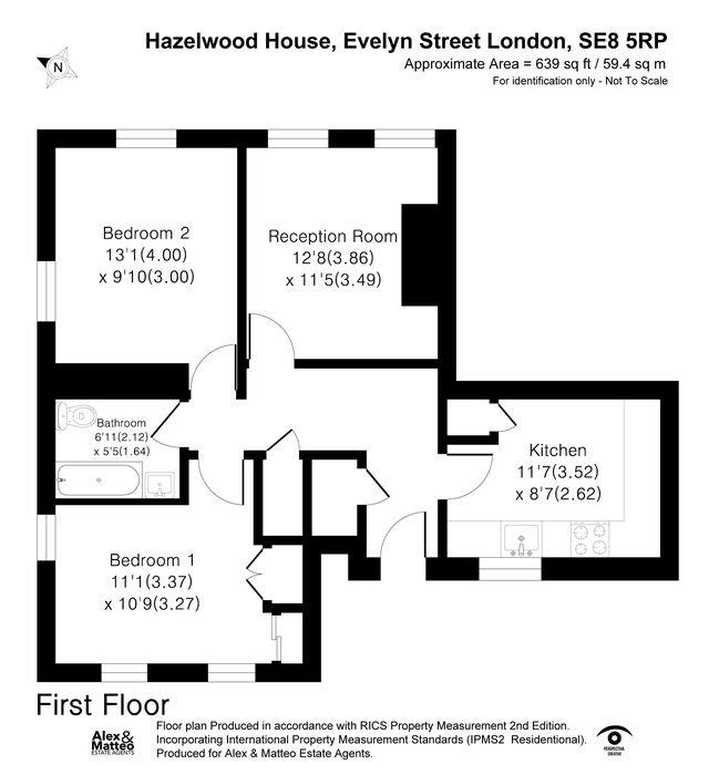 Flat 6, Hazelwood House, Evelyn Street, Deptford floorplan