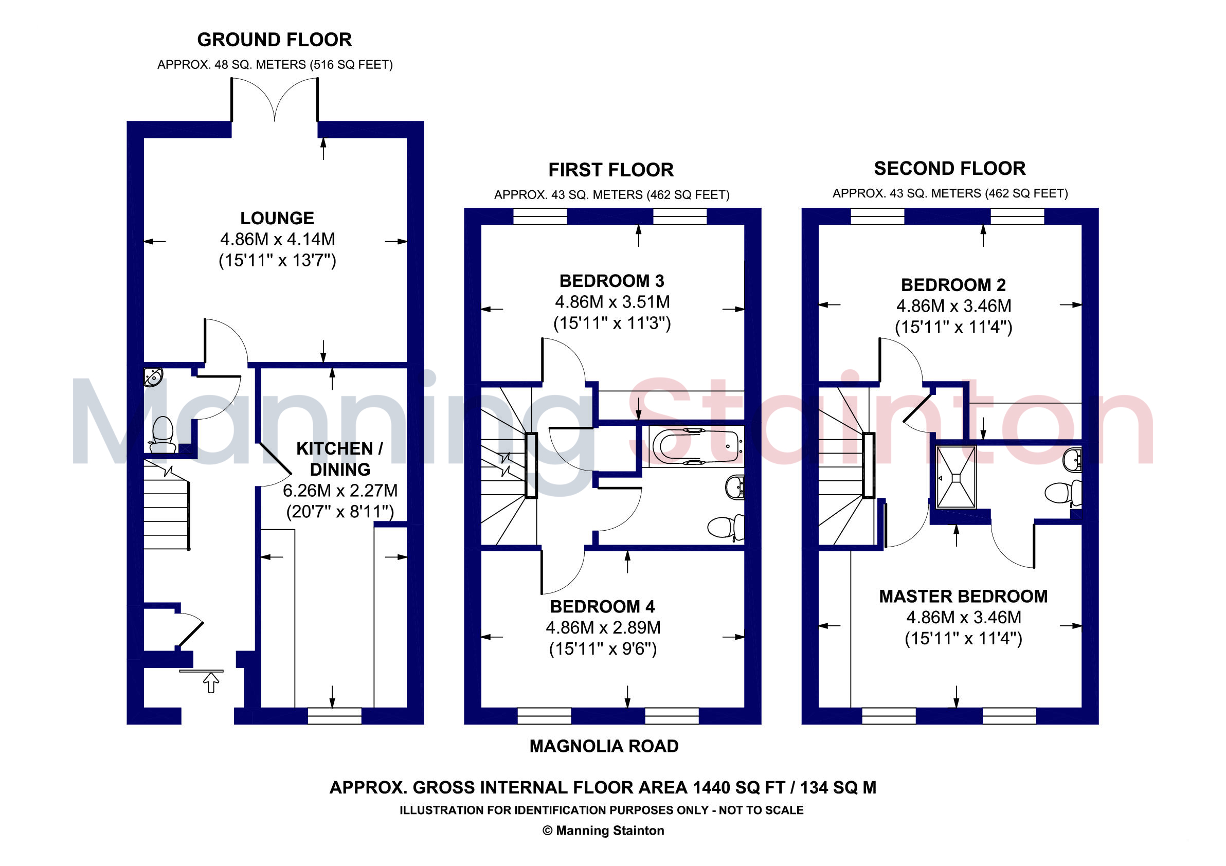 30, Magnolia Road, Leeds floorplan