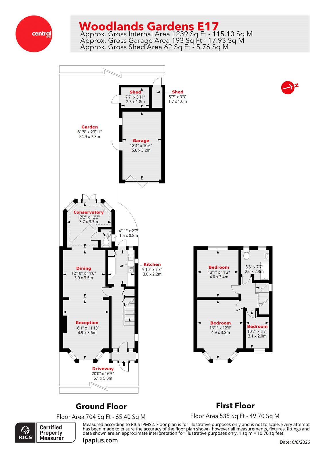 7, Woodlands Gardens, Walthamstow floorplan