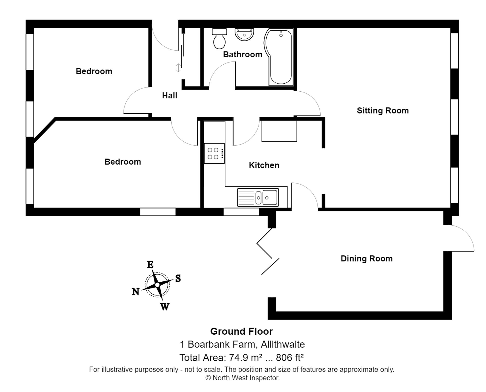 1 Boarbank Farm, Grange-Over-Sands floorplan