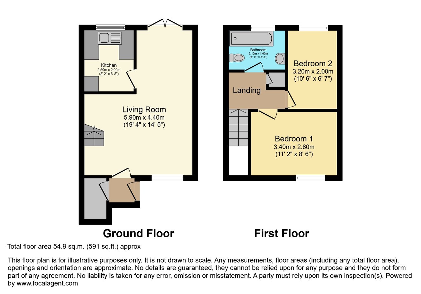 36, Eastlands, New Milton floorplan