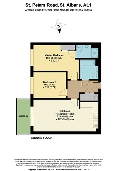 2 Bedrooms Flat to rent in Newsom Place, St Albans AL1