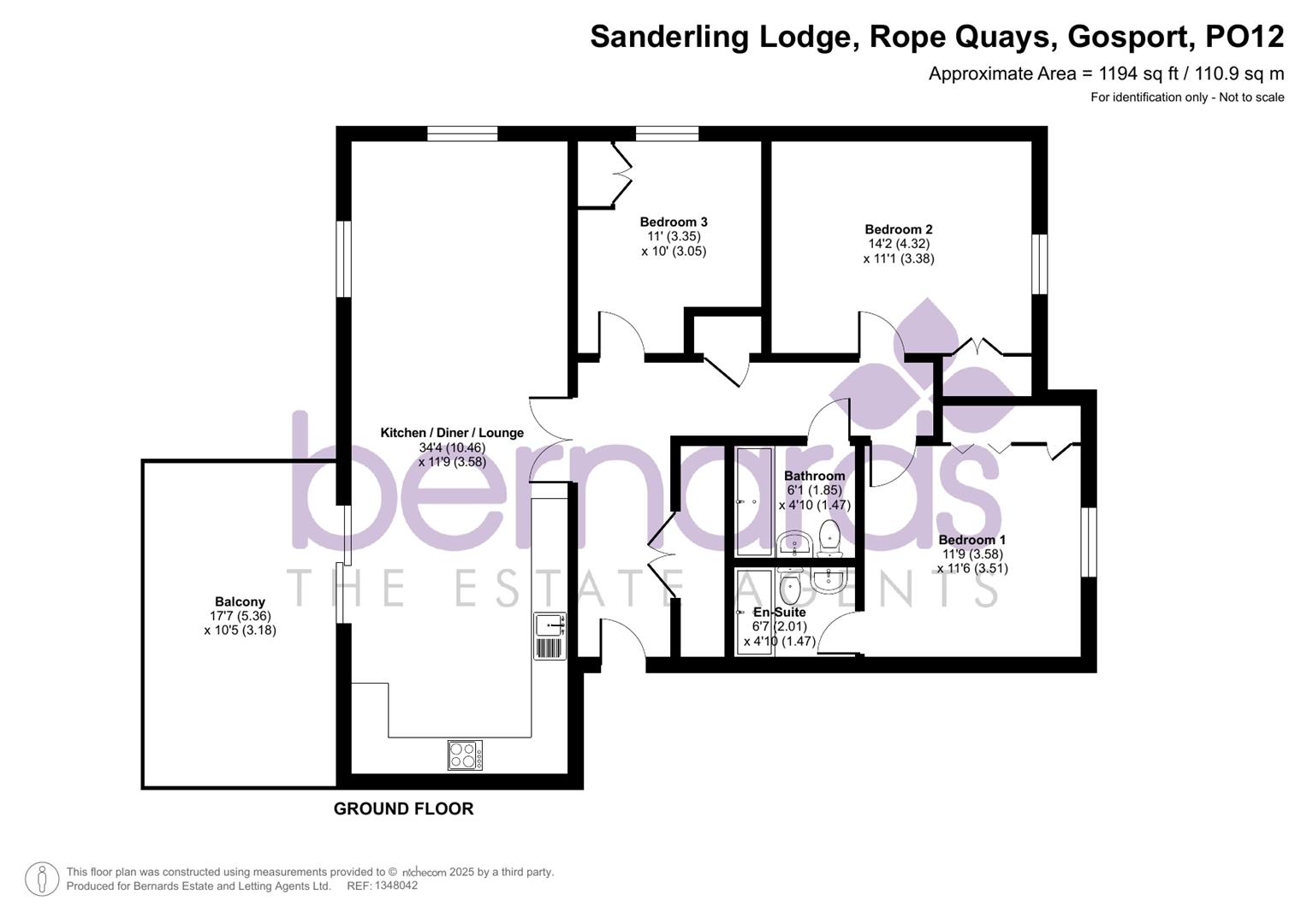 72 Sanderling Lodge, Rope Quays, Gosport floorplan