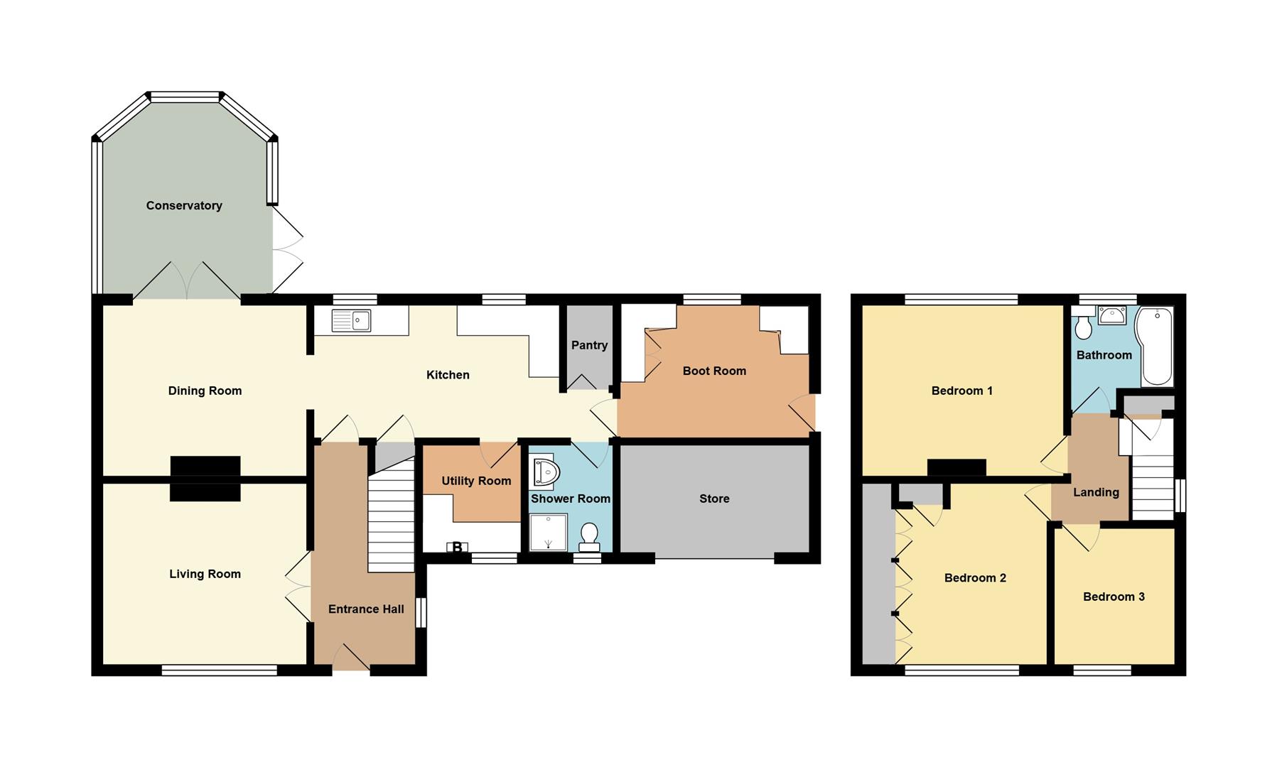 2 Field House Cottages, Old Main Road, Spalding floorplan