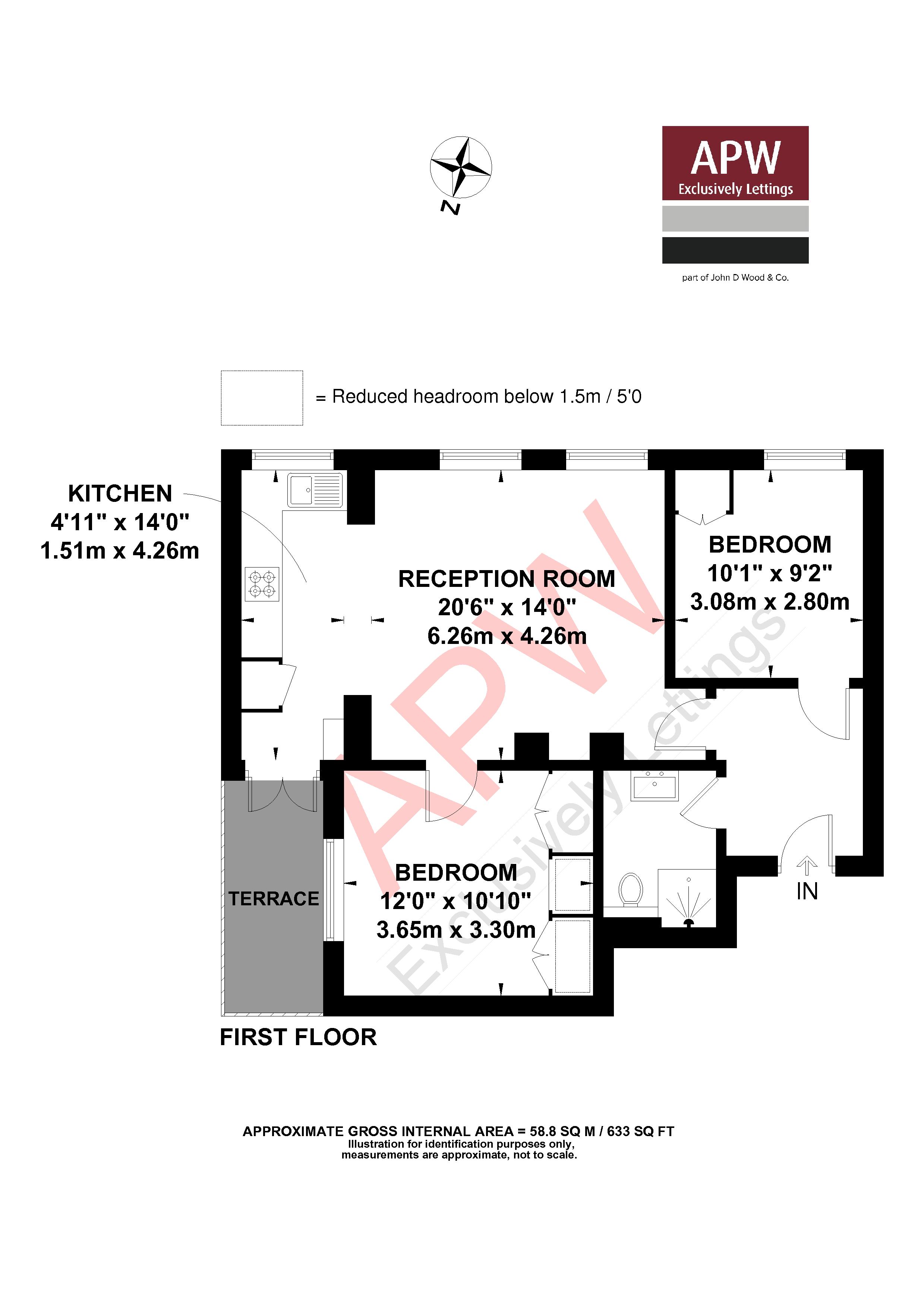 2 Bedrooms Flat to rent in St. Georges Avenue, Weybridge KT13