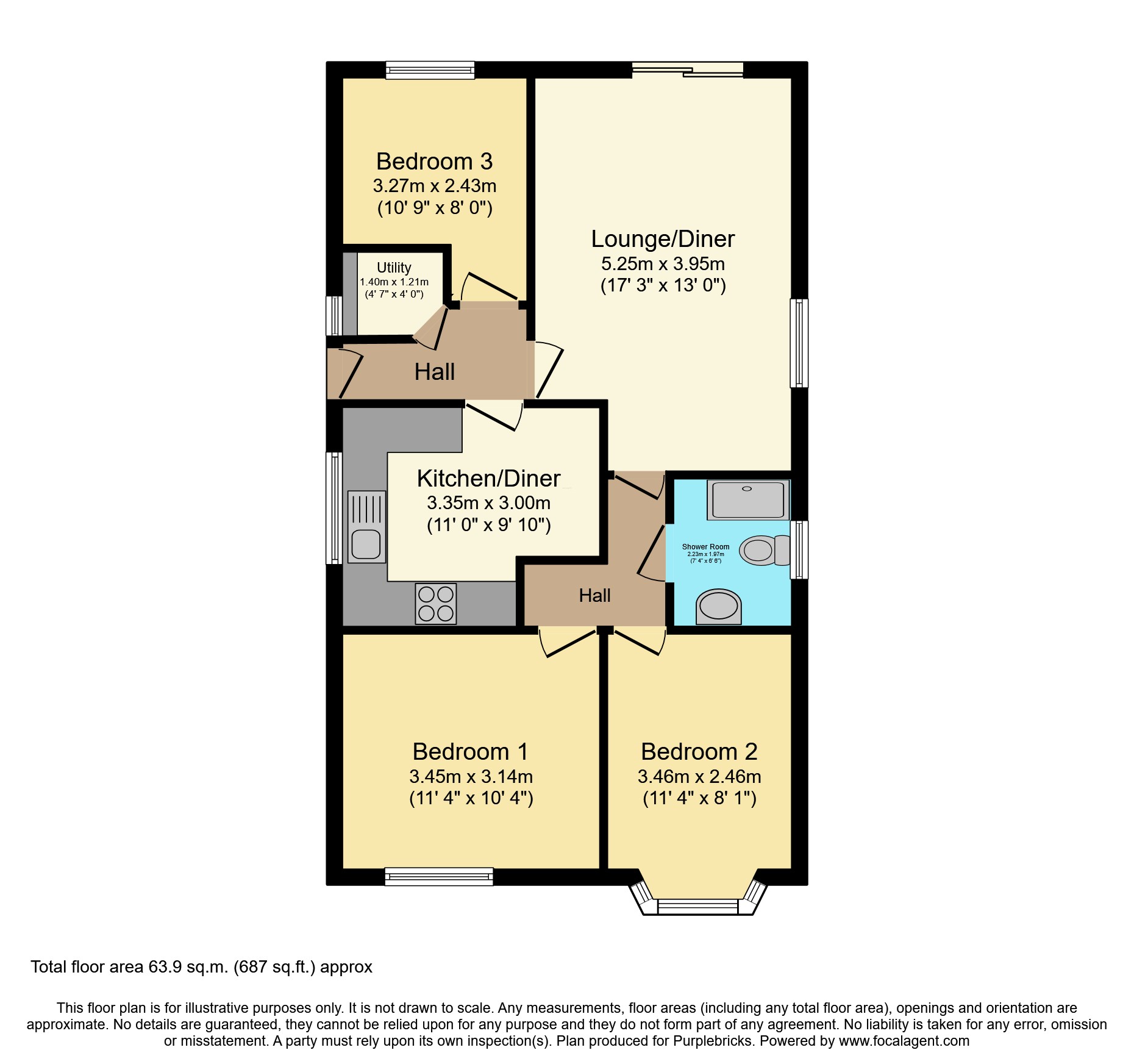 24, Leith Court, Dewsbury floorplan