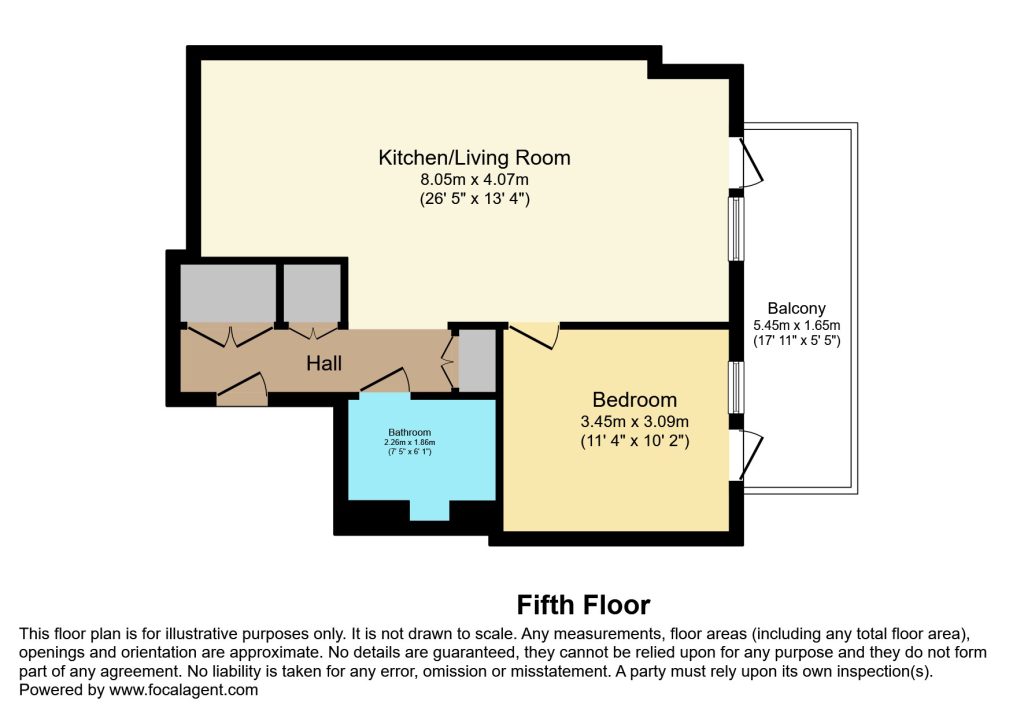 Apartment F51, Ambassador Building, London floorplan