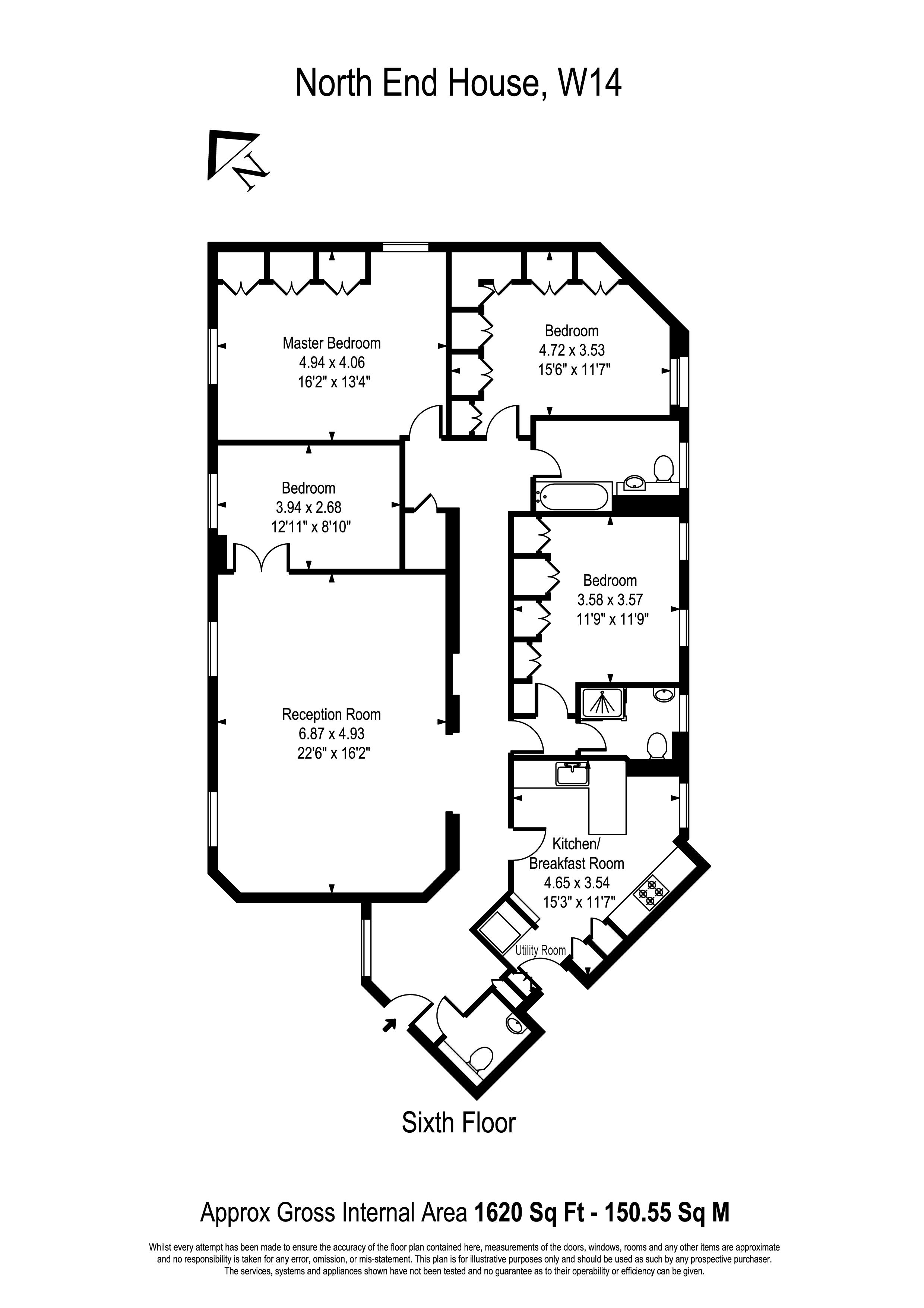 4 Bedrooms Flat for sale in Fitzjames Avenue, London W14