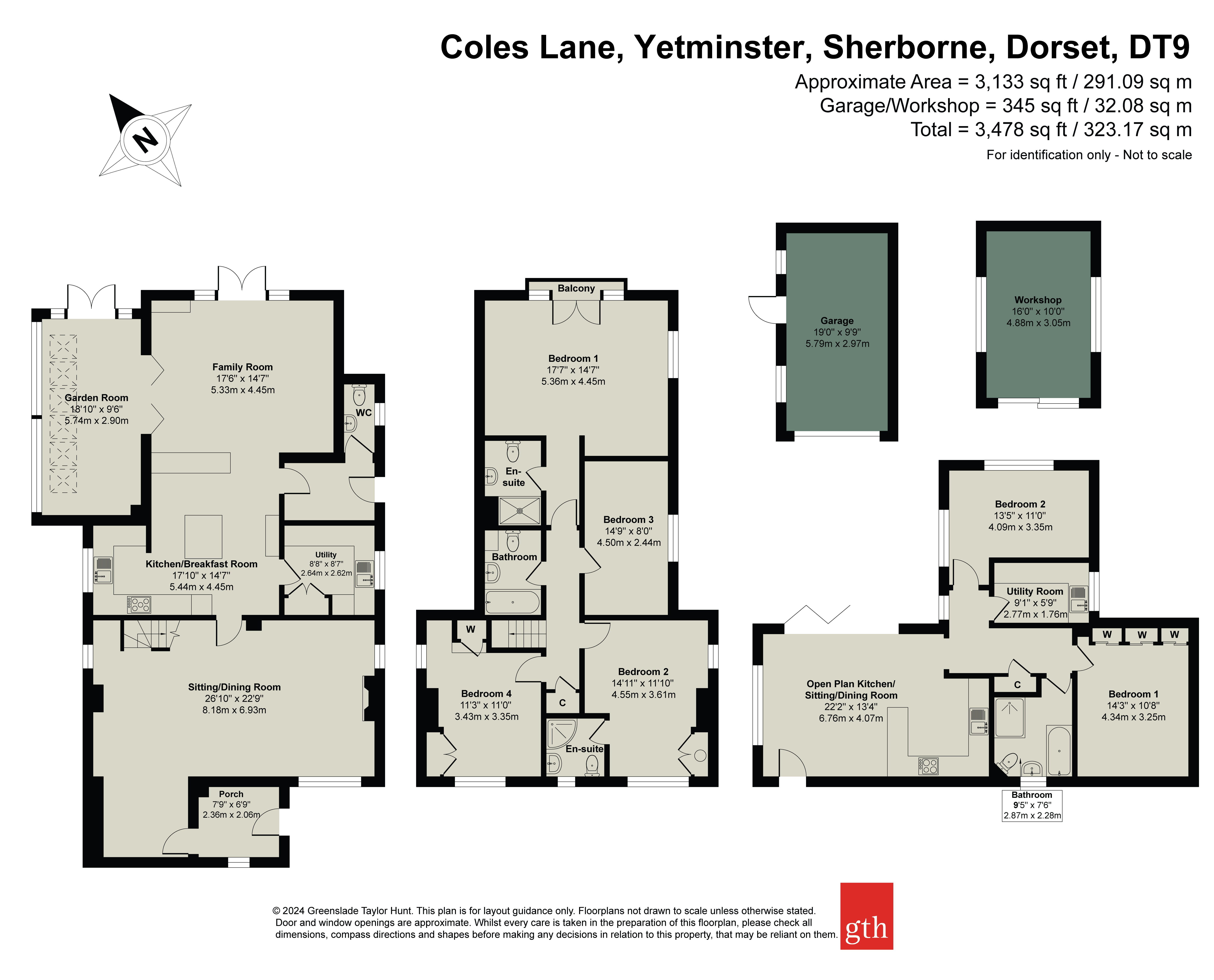 Oakleigh,, Coles Lane, Sherborne floorplan