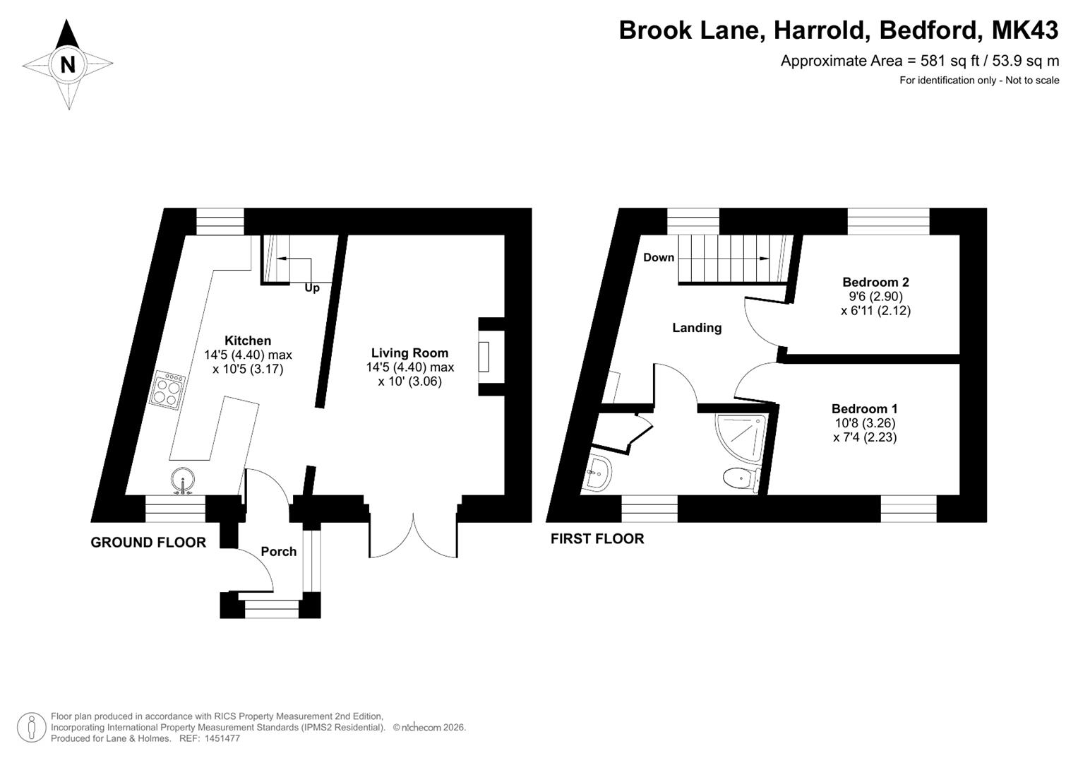 40, Brook Lane, Bedford floorplan