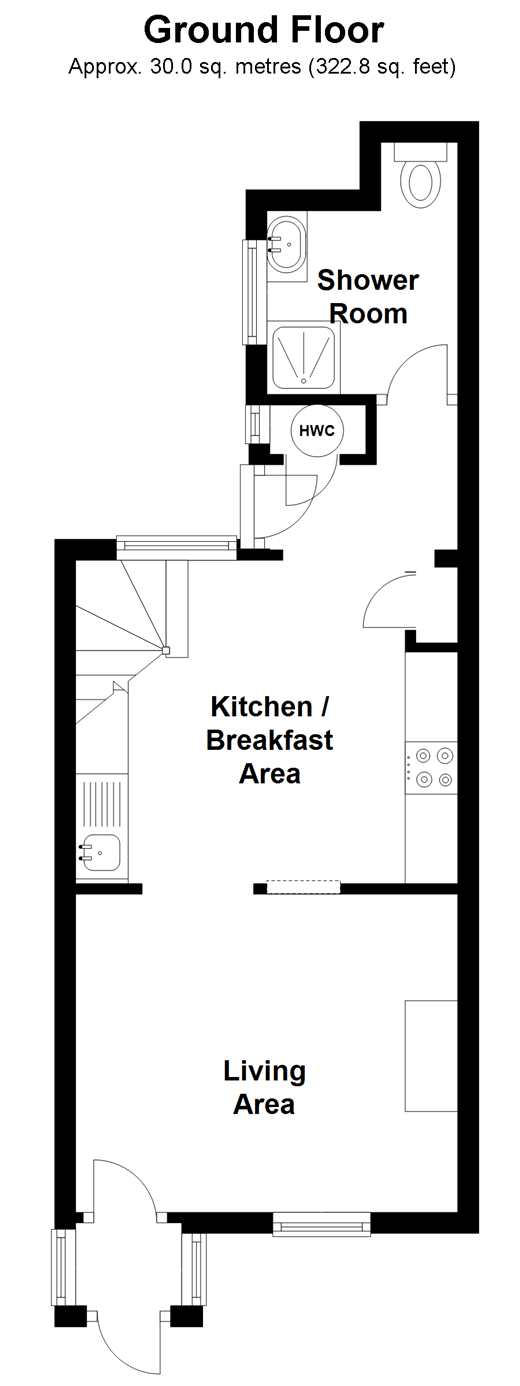 3 Bedrooms Terraced house for sale in Horsham Road, Holmwood, Dorking, Surrey RH5