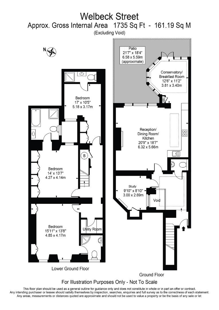 Flat 2, 12, Welbeck Street, London floorplan