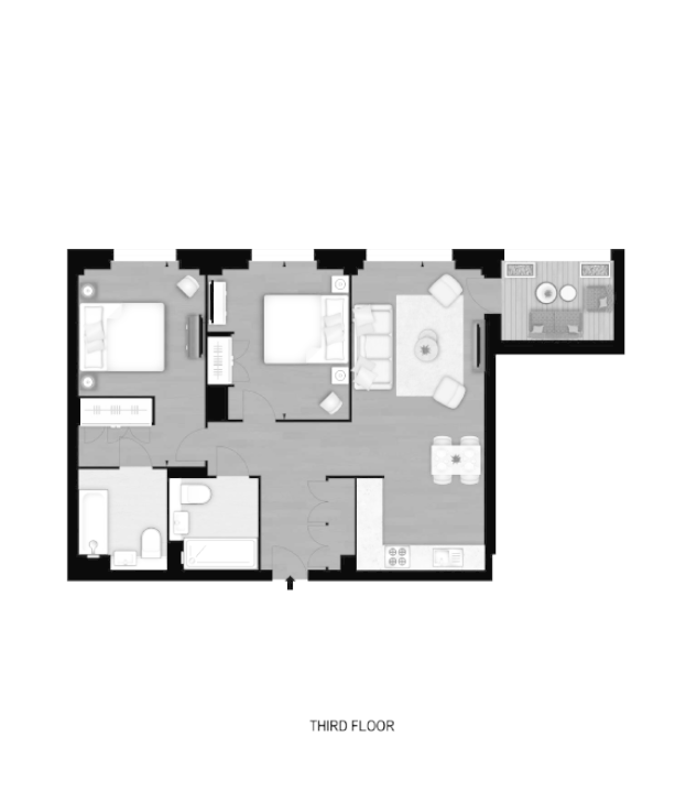 2 Bedrooms Flat to rent in Ponton Road, The Residence, London. SW11