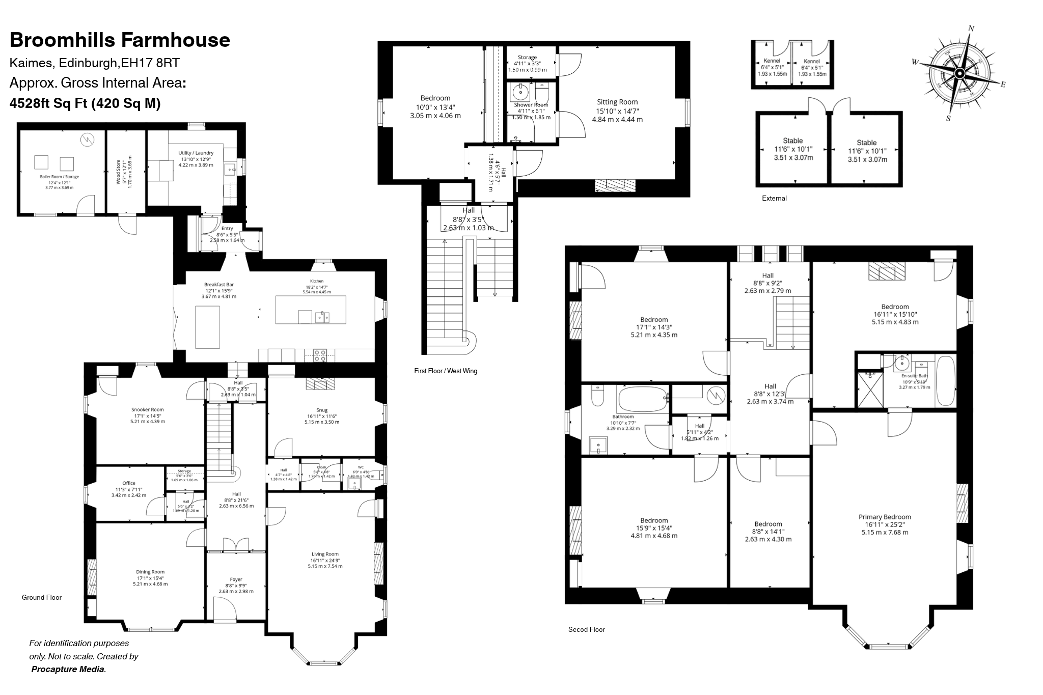 Broomhills Farmhouse, Edinburgh floorplan