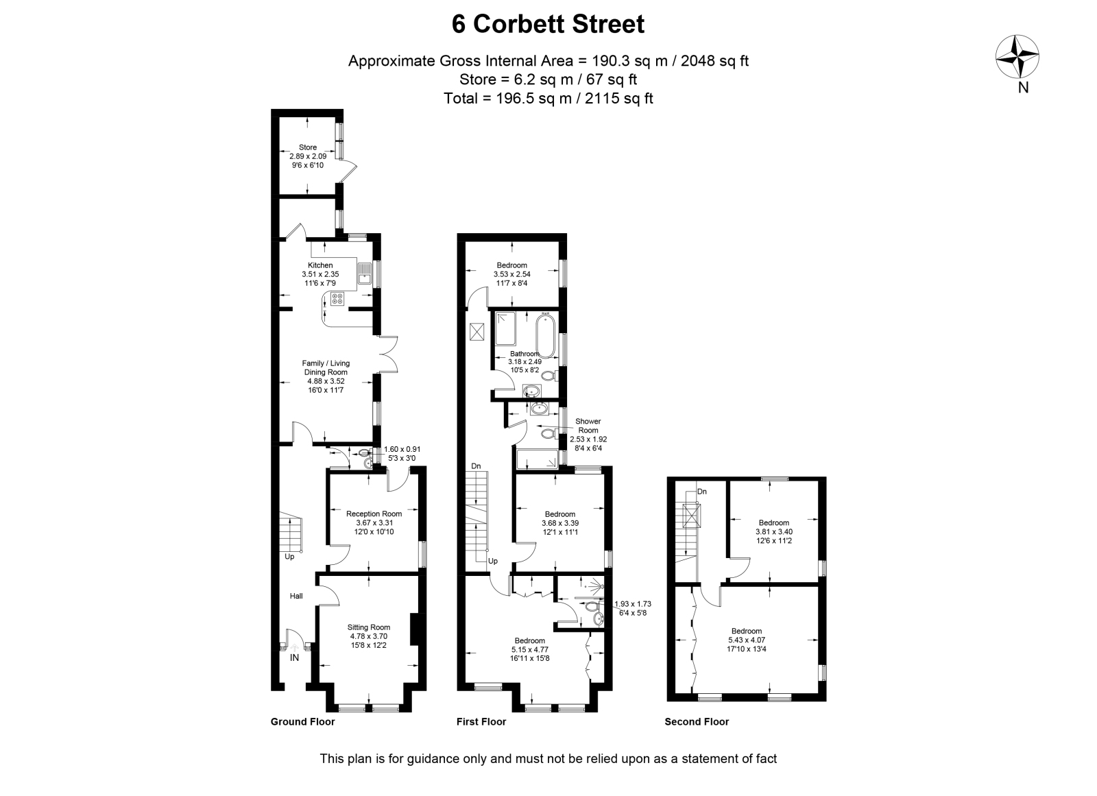 6, Corbett Street, Worcestershire floorplan