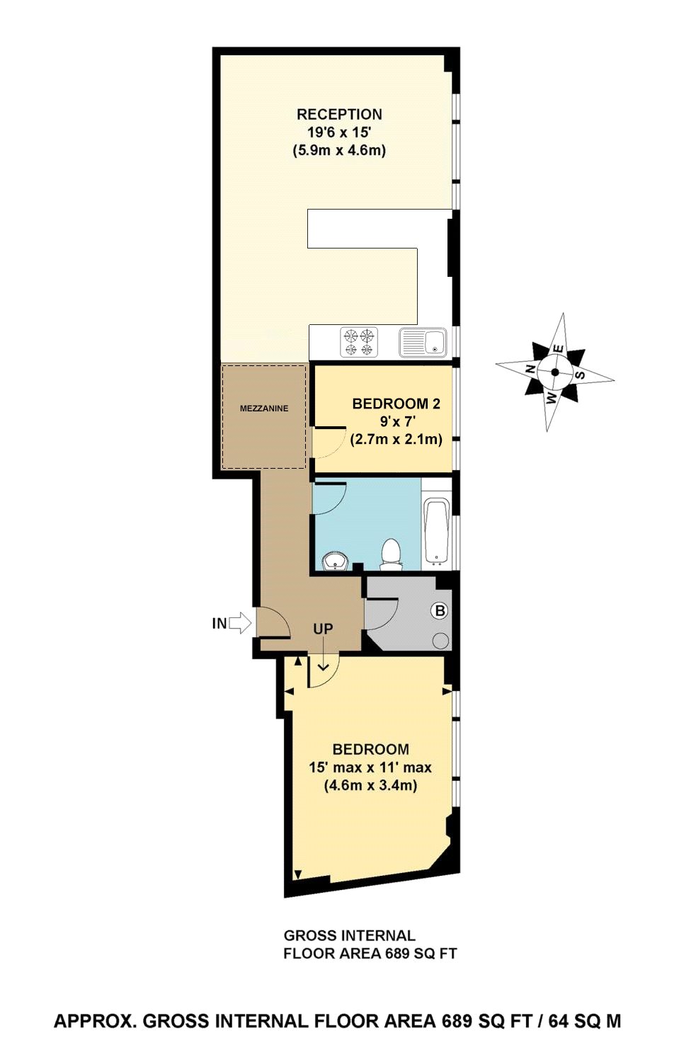 Apartment 21,, Colonnades Apartments, London floorplan