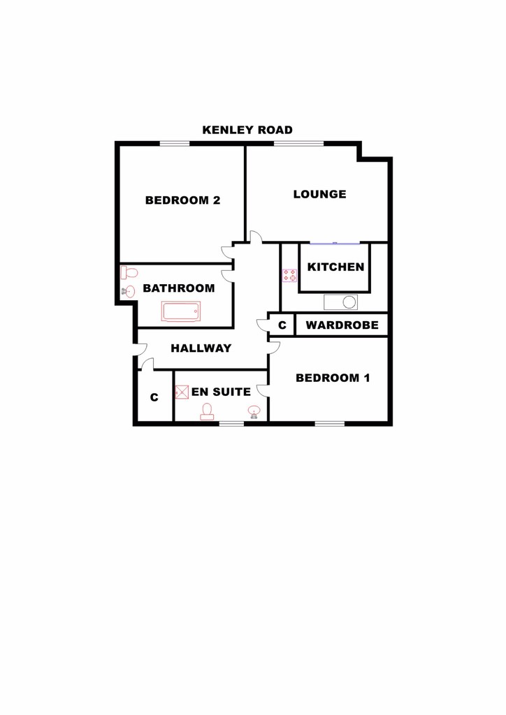 2 Bedrooms Flat to rent in Kenley Road, Renfrew PA4