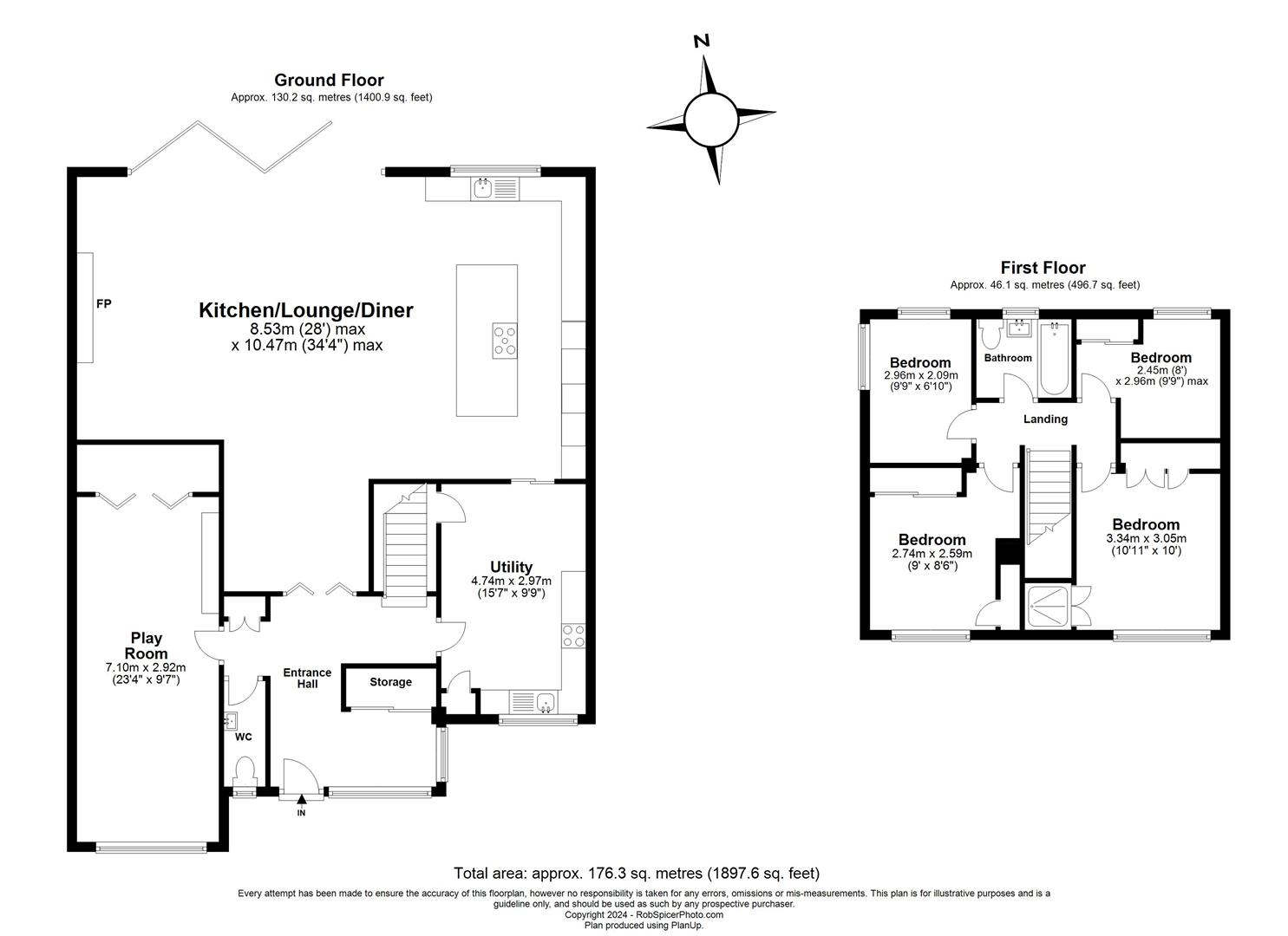 57, The Close, Bedford floorplan