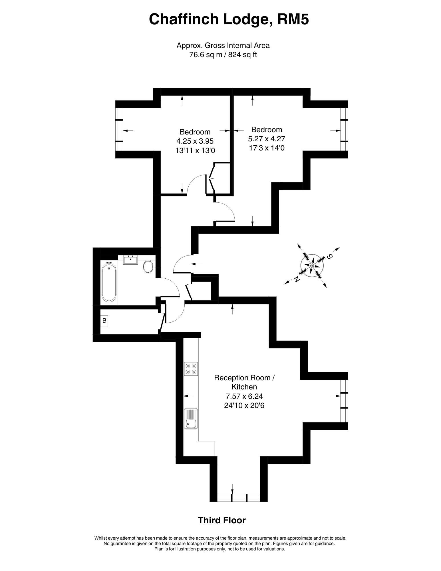Flat 10,, Chaffinch Lodge, Romford floorplan