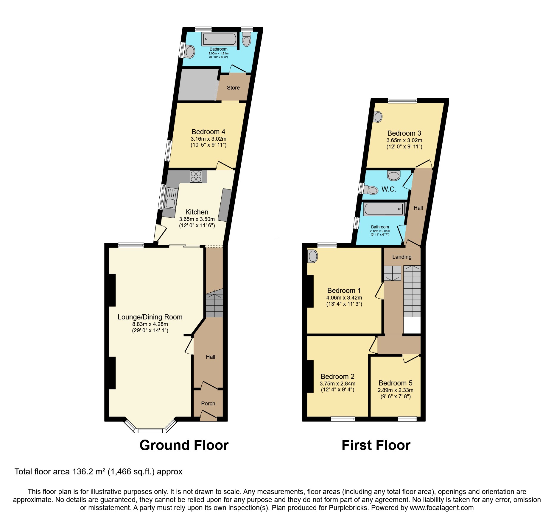 328, Waterloo Road, Blackpool floorplan