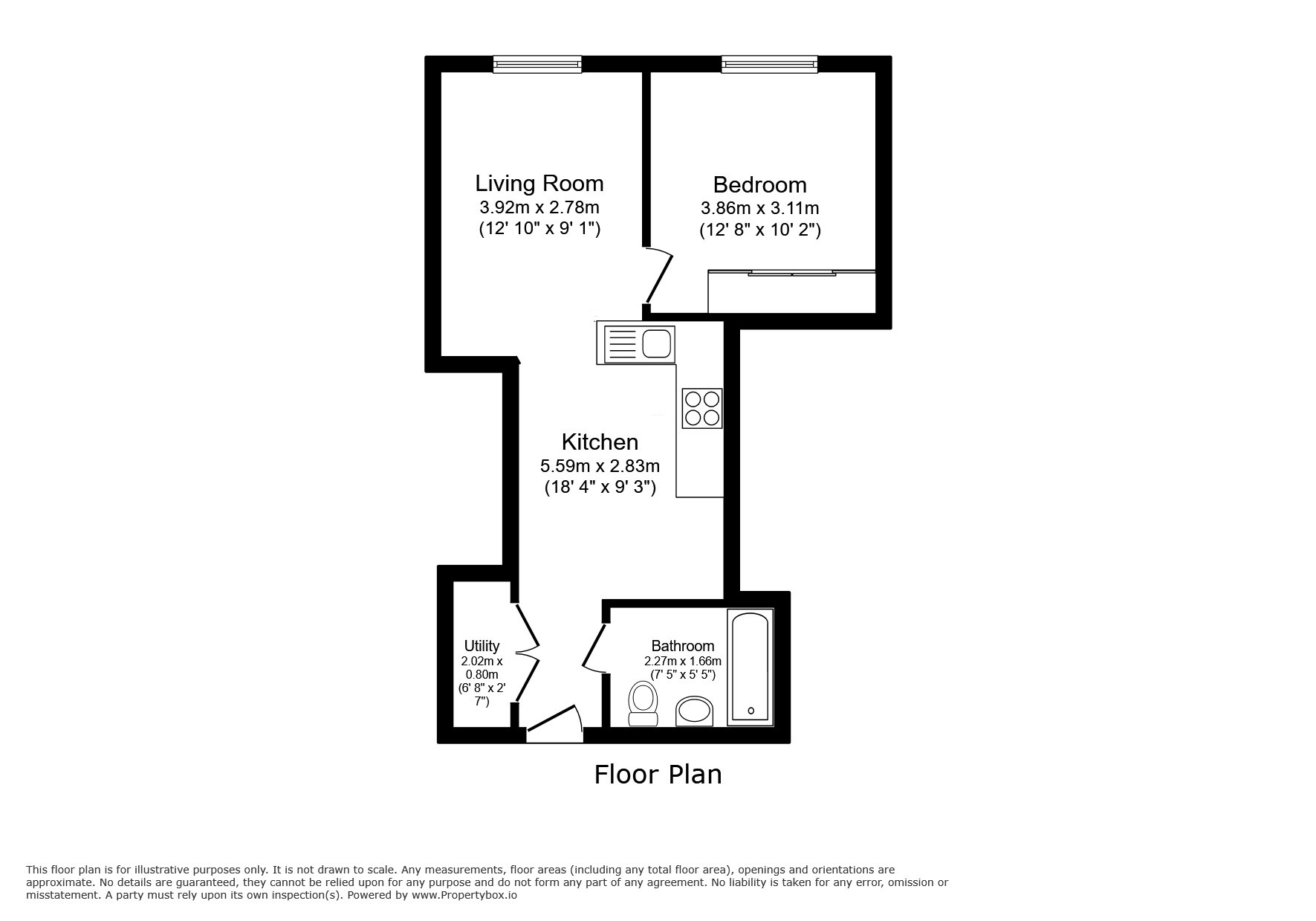 Flat 10, Centurion House, Firemans Square, Chester floorplan