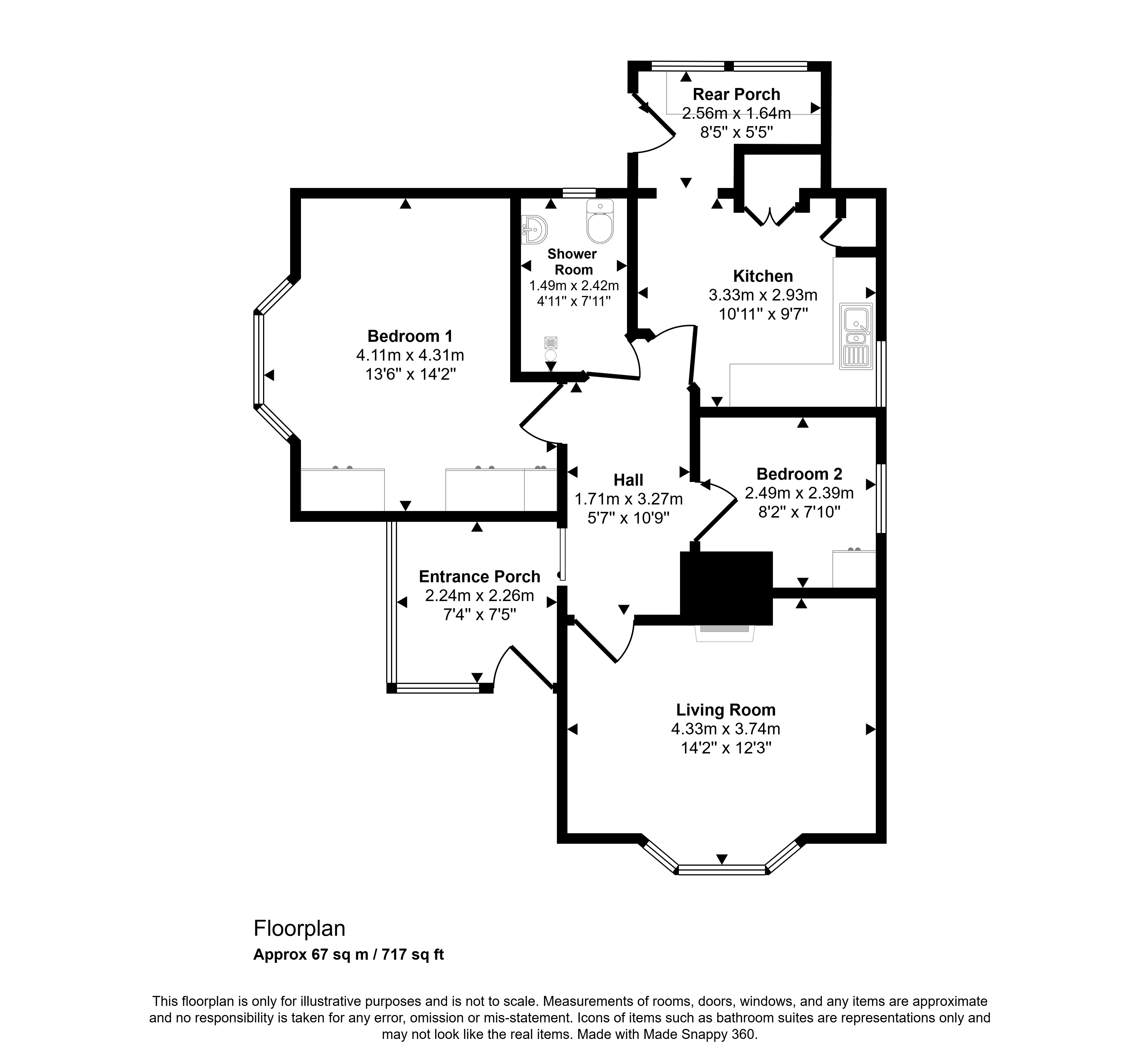 Malourie, 11 Wellington Street, Kirkwall floorplan