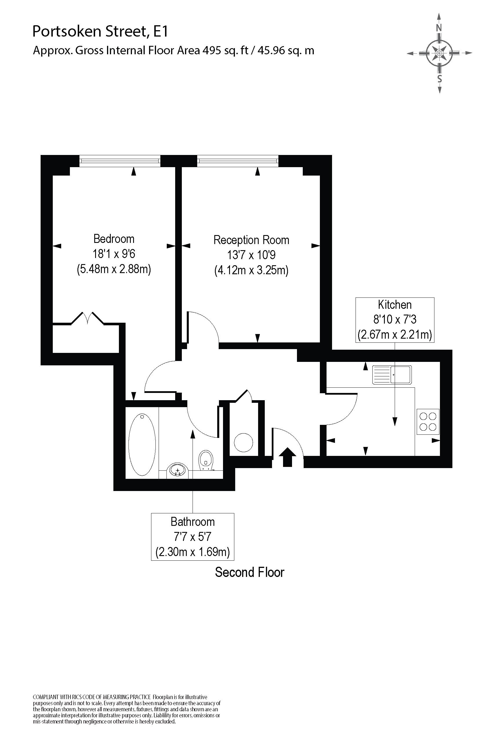 1 Bedrooms Flat for sale in Prospero House, 6 Portsoken Street, London E1