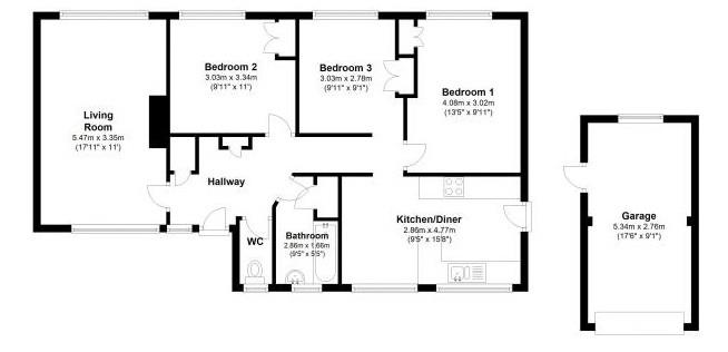 3 Bedrooms Detached bungalow for sale in Ivy Close, Ashington, Pulborough RH20