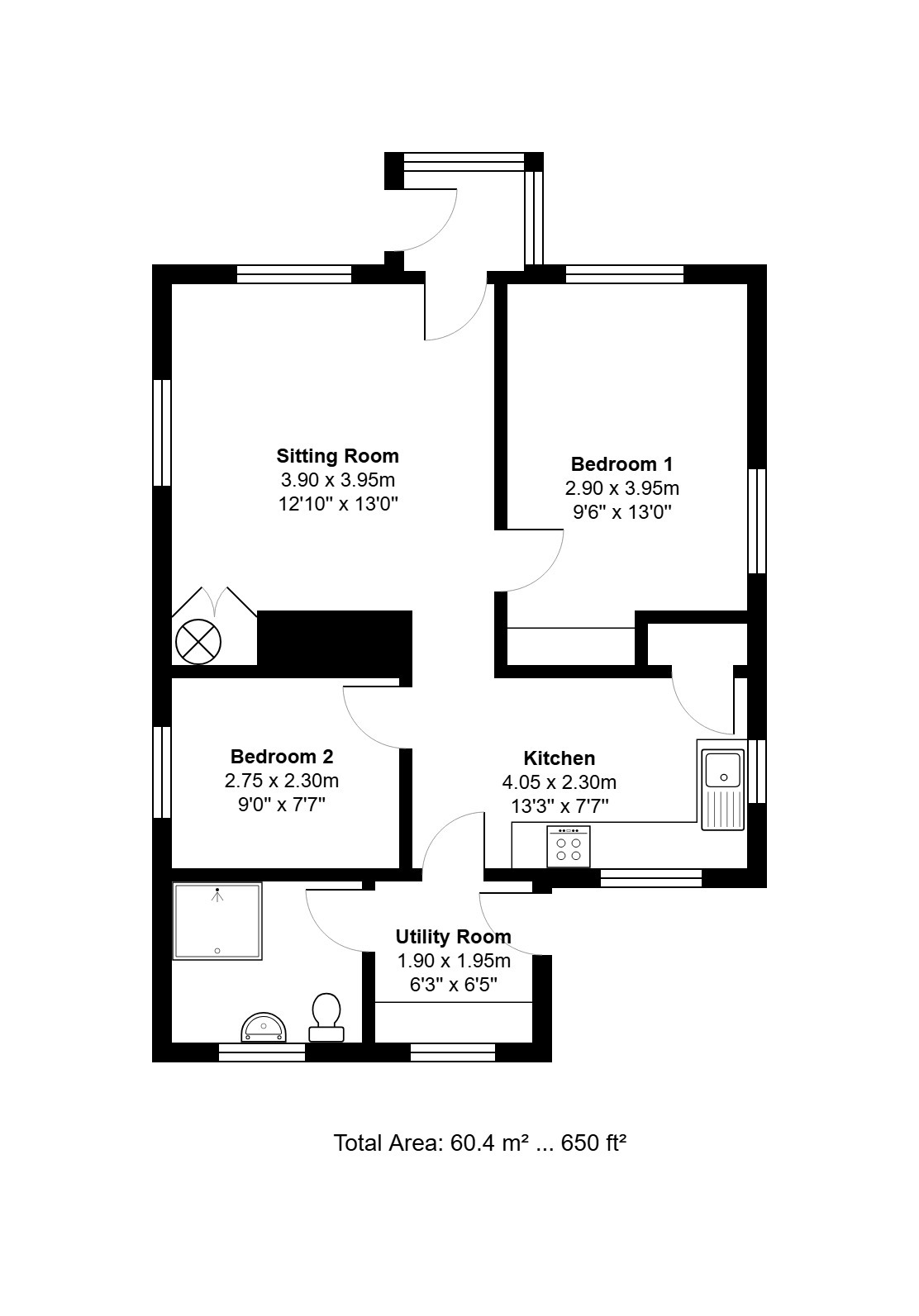 Lime Tree Bungalow, Saxthorpe Road, Melton Constable floorplan