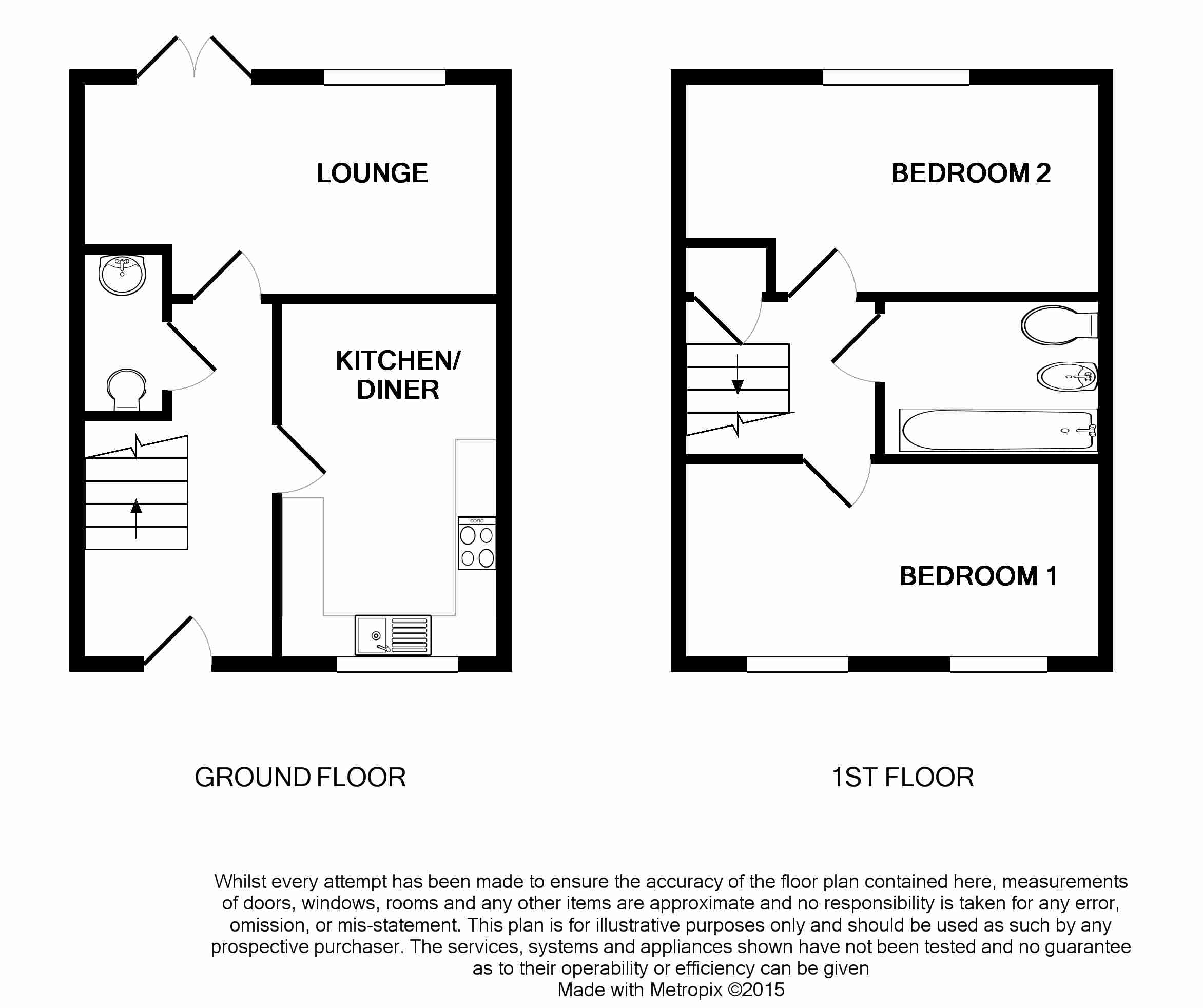 2 Bedrooms Terraced house to rent in College Way, Filton, Bristol BS34