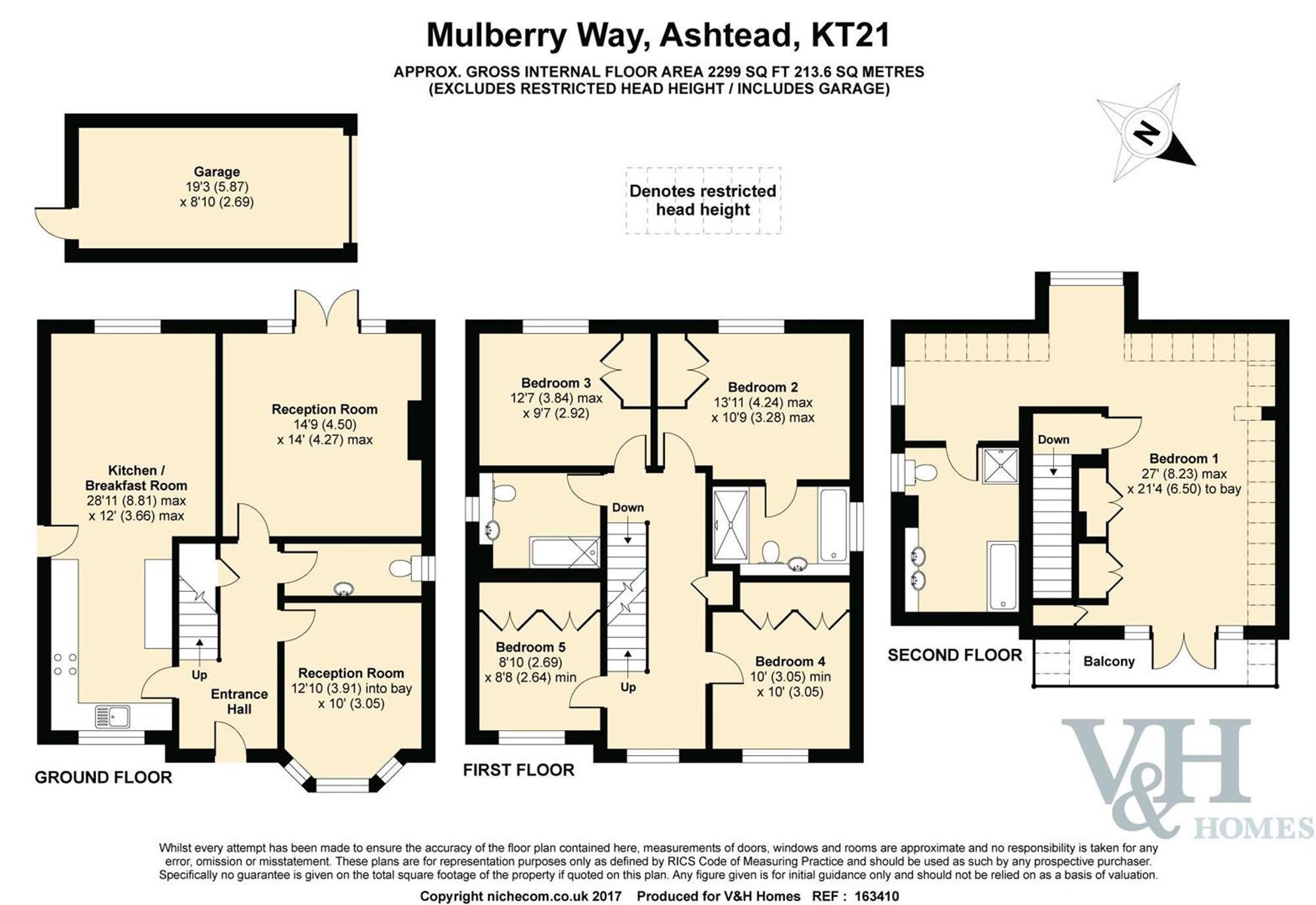 7 Mulberry Way, Ashtead floorplan