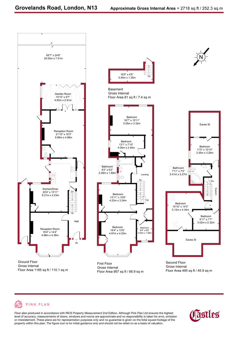 44, Grovelands Road, London floorplan