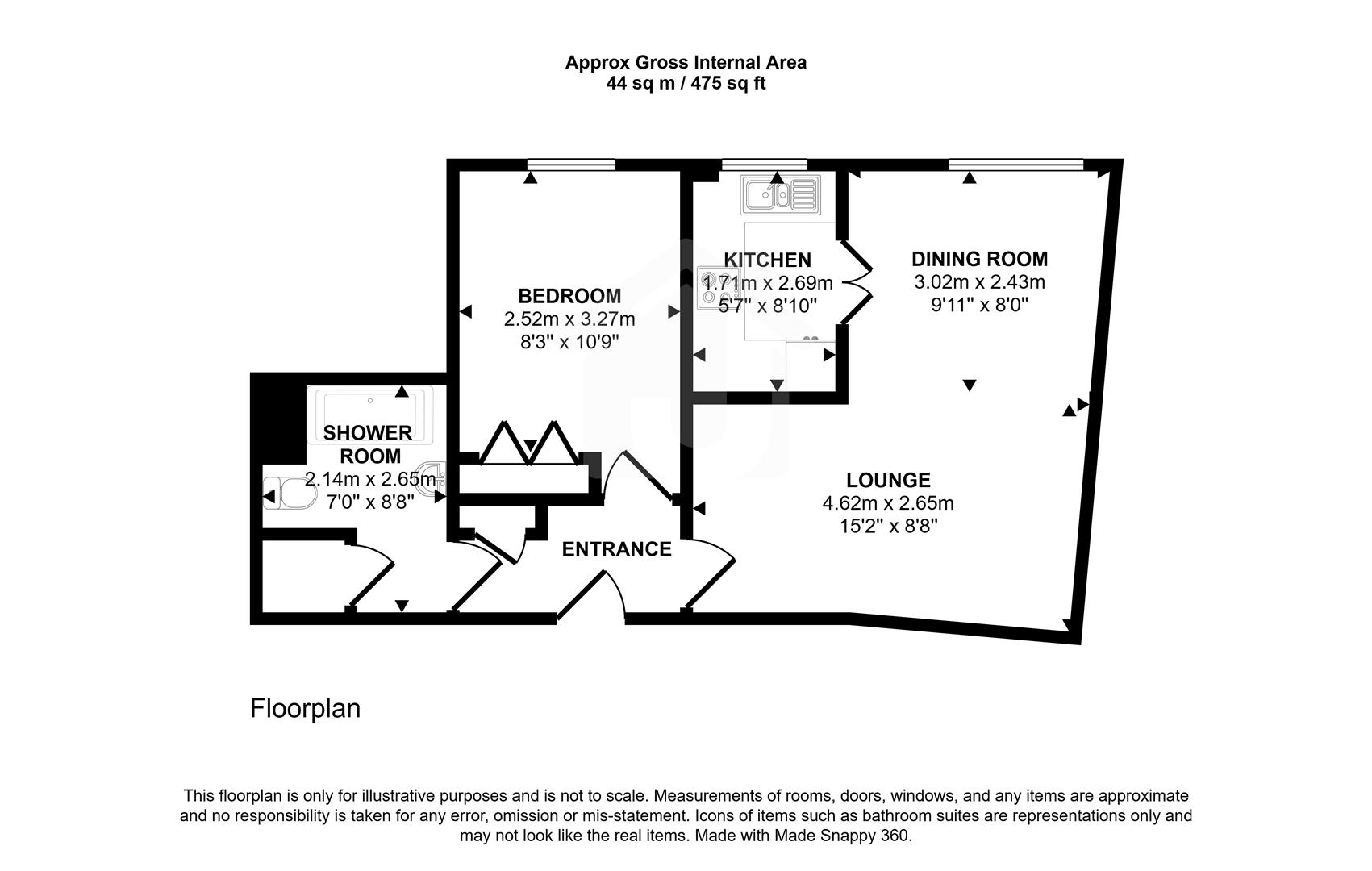 Flat 35, Pettifor Court, Bradgate Road, Anstey floorplan