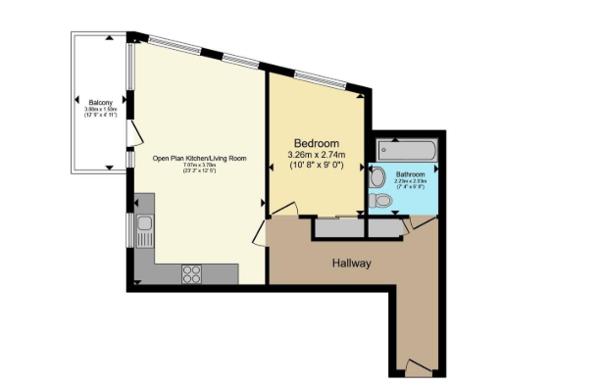 300, James Smith Court, Dartford floorplan