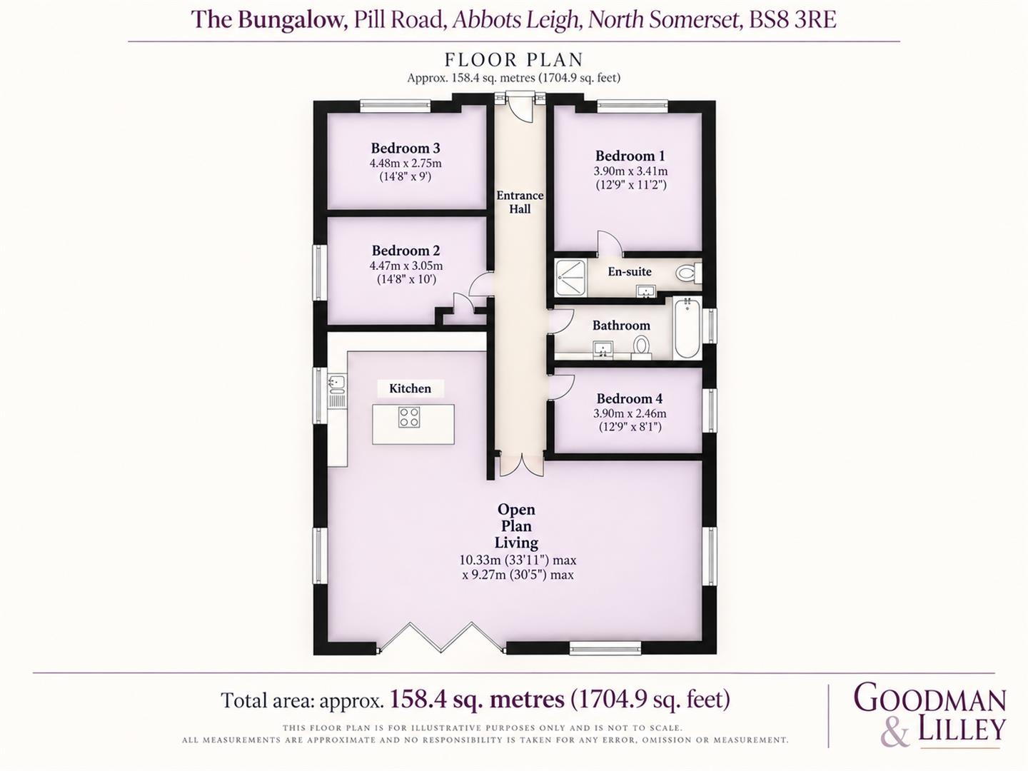 The Bungalow, Pill Road, Abbots Leigh floorplan