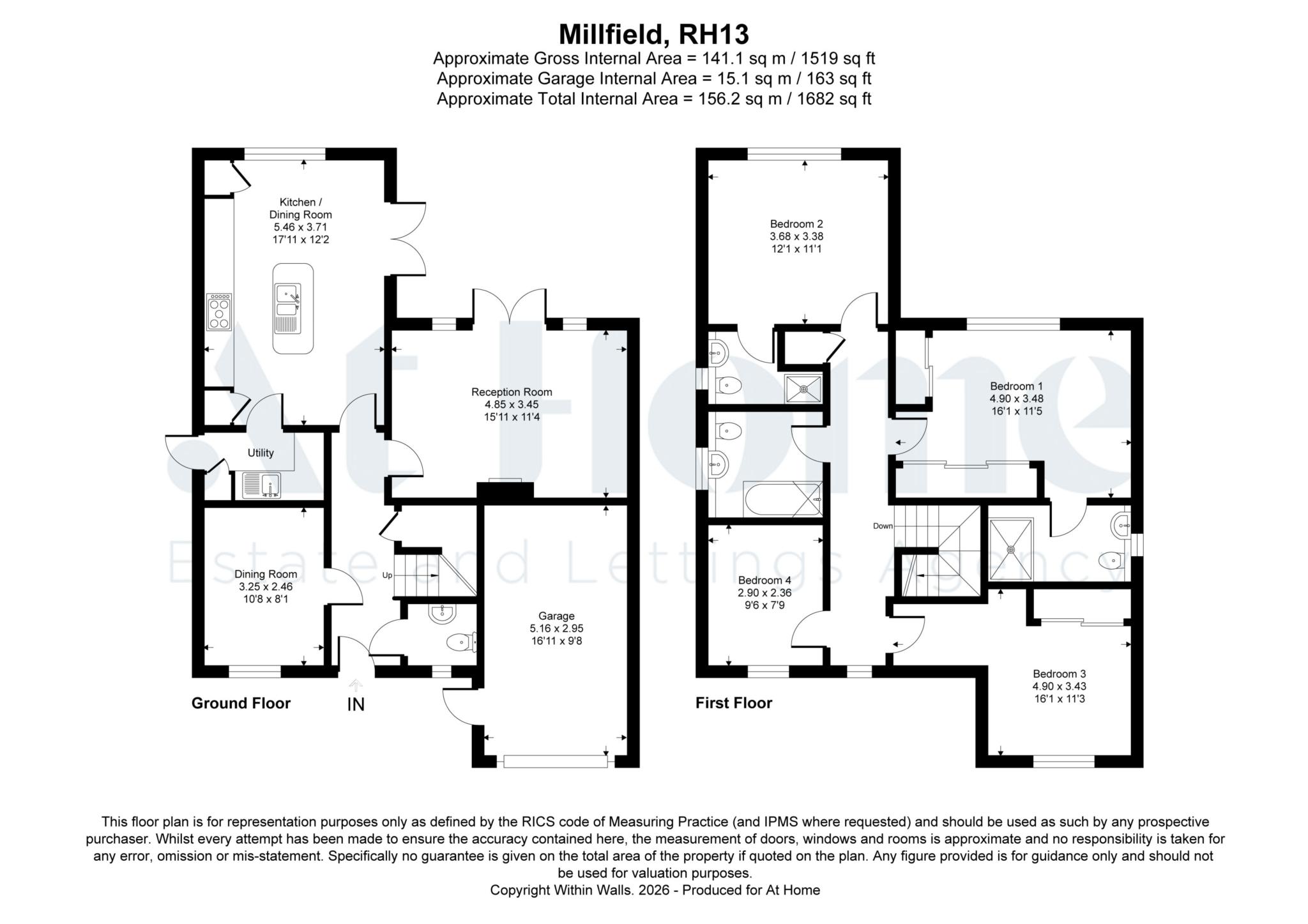 37, Millfield, Horsham floorplan