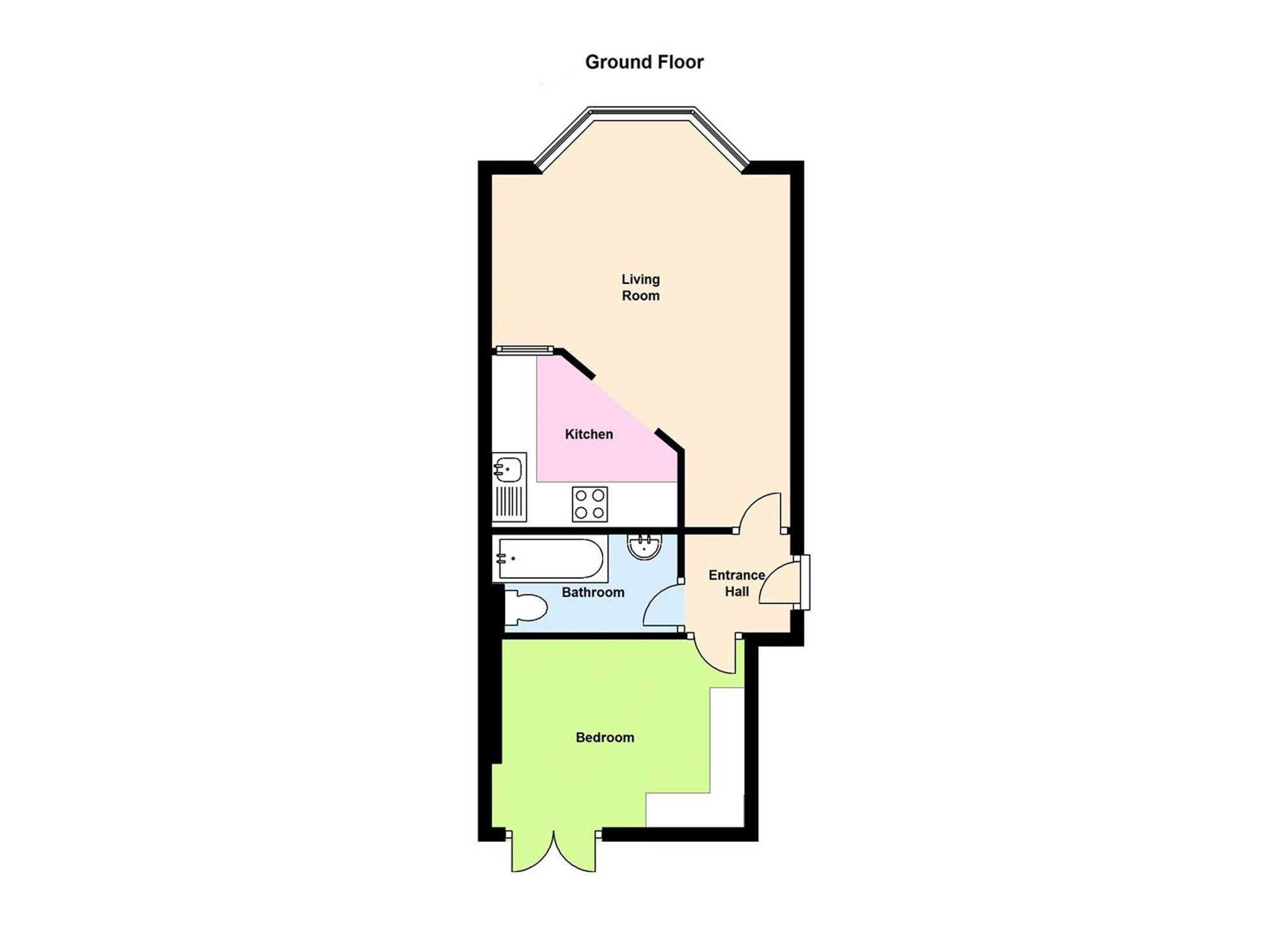 Flat 1, 84 Claude Road, Cardiff floorplan