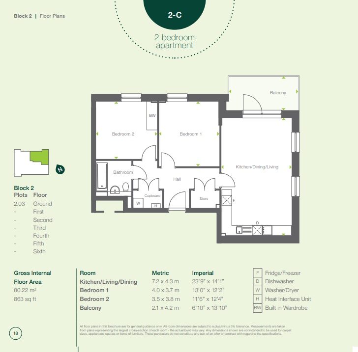 2.03, Westhorpe Gardens, London floorplan