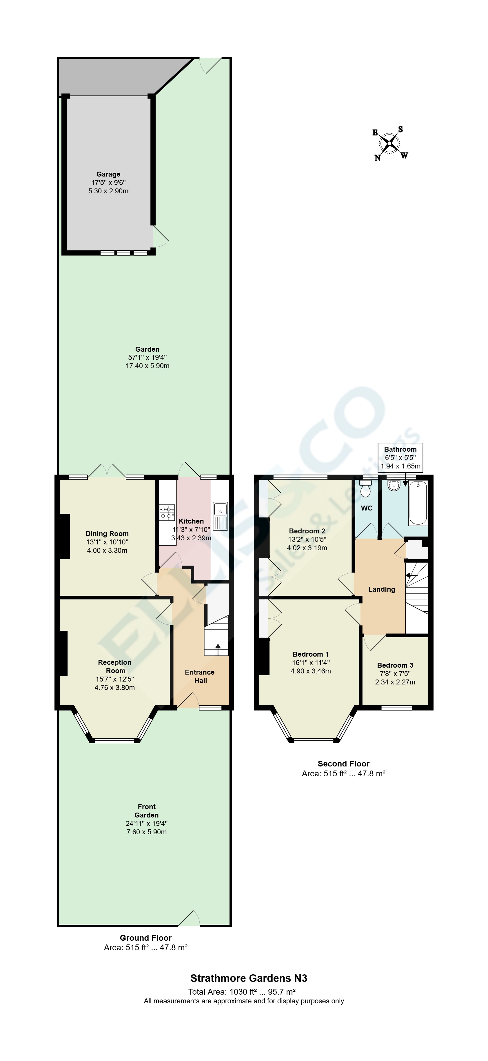 22, Strathmore Gardens, Finchley floorplan